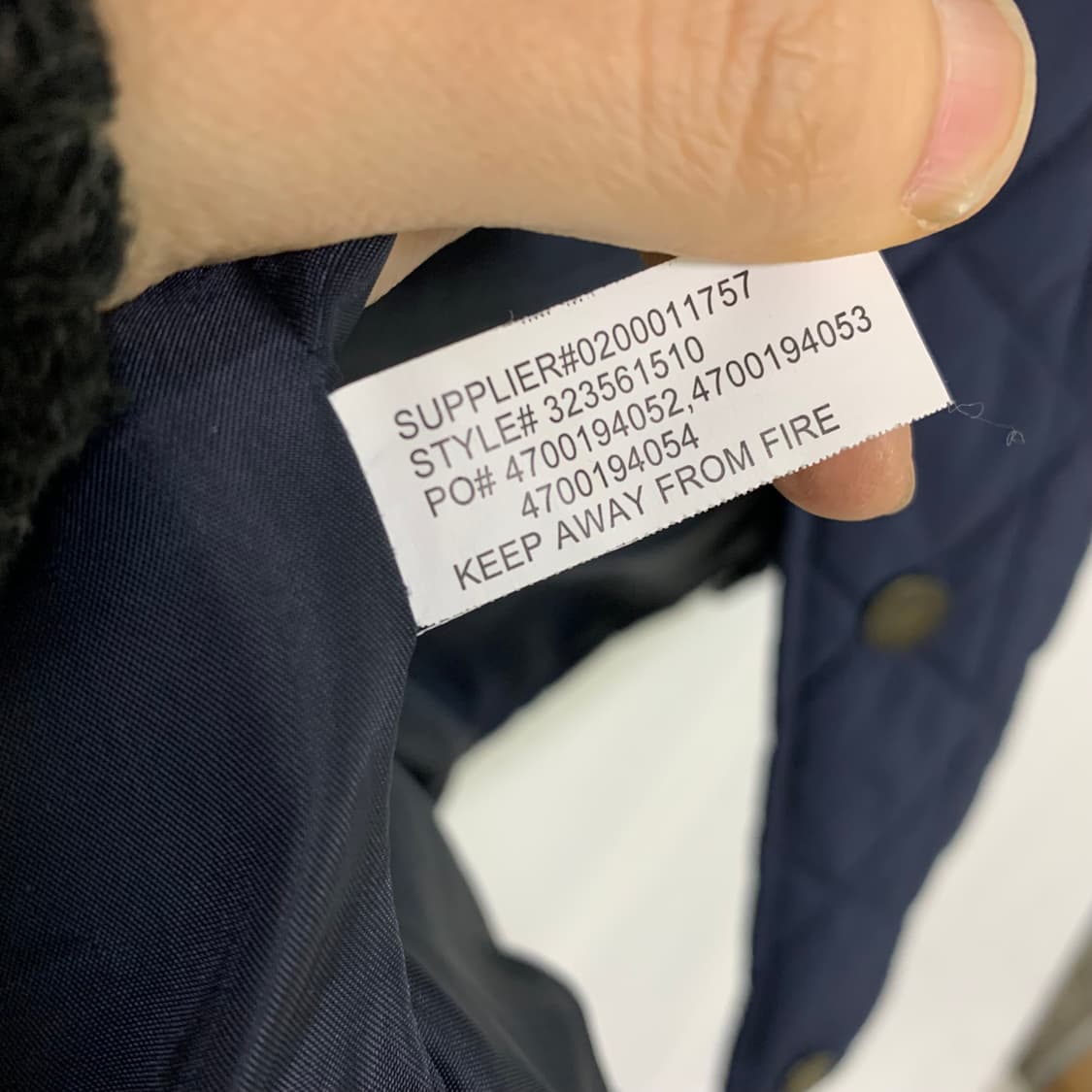 폴로 랄프로렌 빈티지 네이비 퀼팅 점퍼 자켓 키즈 L 여성 M 상품이미지7