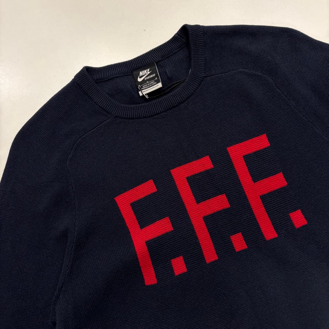 [M] 나이키 니트 F.E.F. 네이비 스웨터 B671 상품이미지3