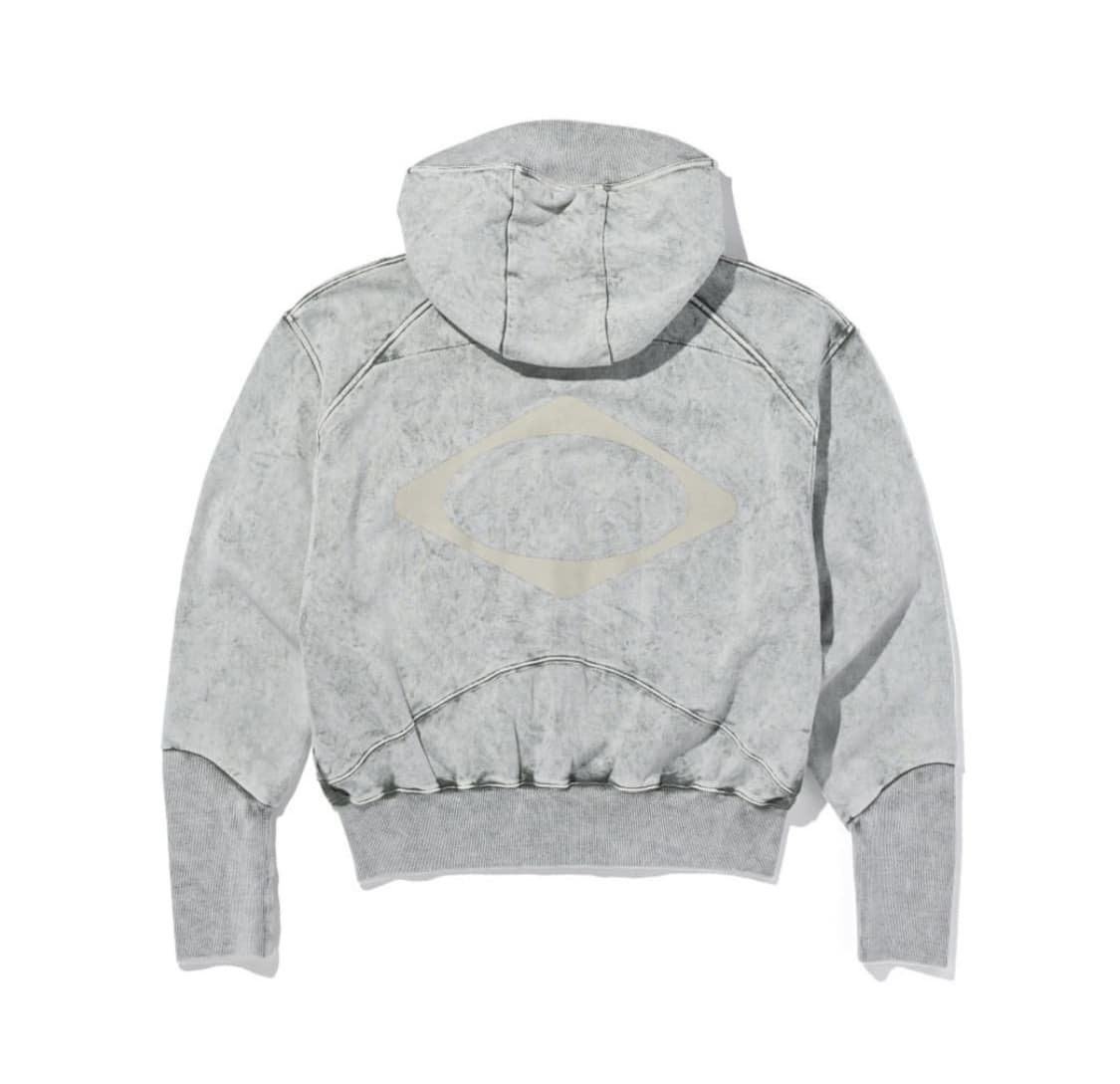 미스치프 빅 포켓 후디 후드집업 블리치드 카키 상품이미지2