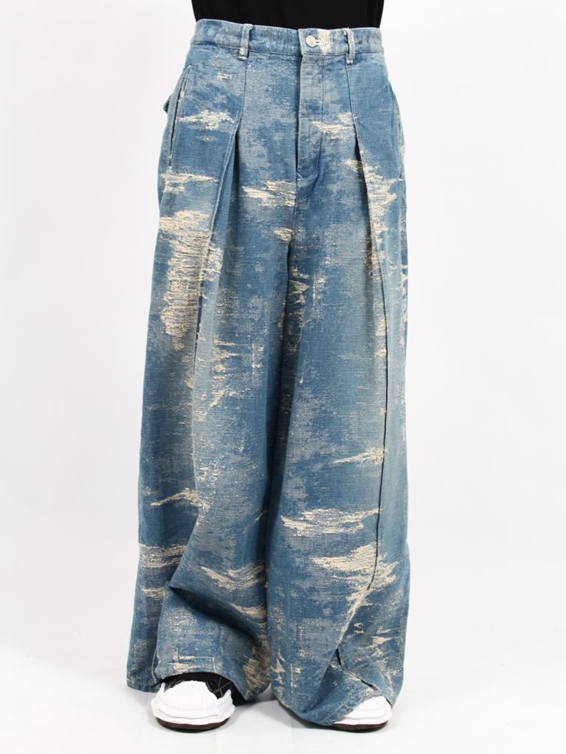 새상품 TAAKK 인디고 데님 와이드 슬랙스 3사이즈 상품이미지8