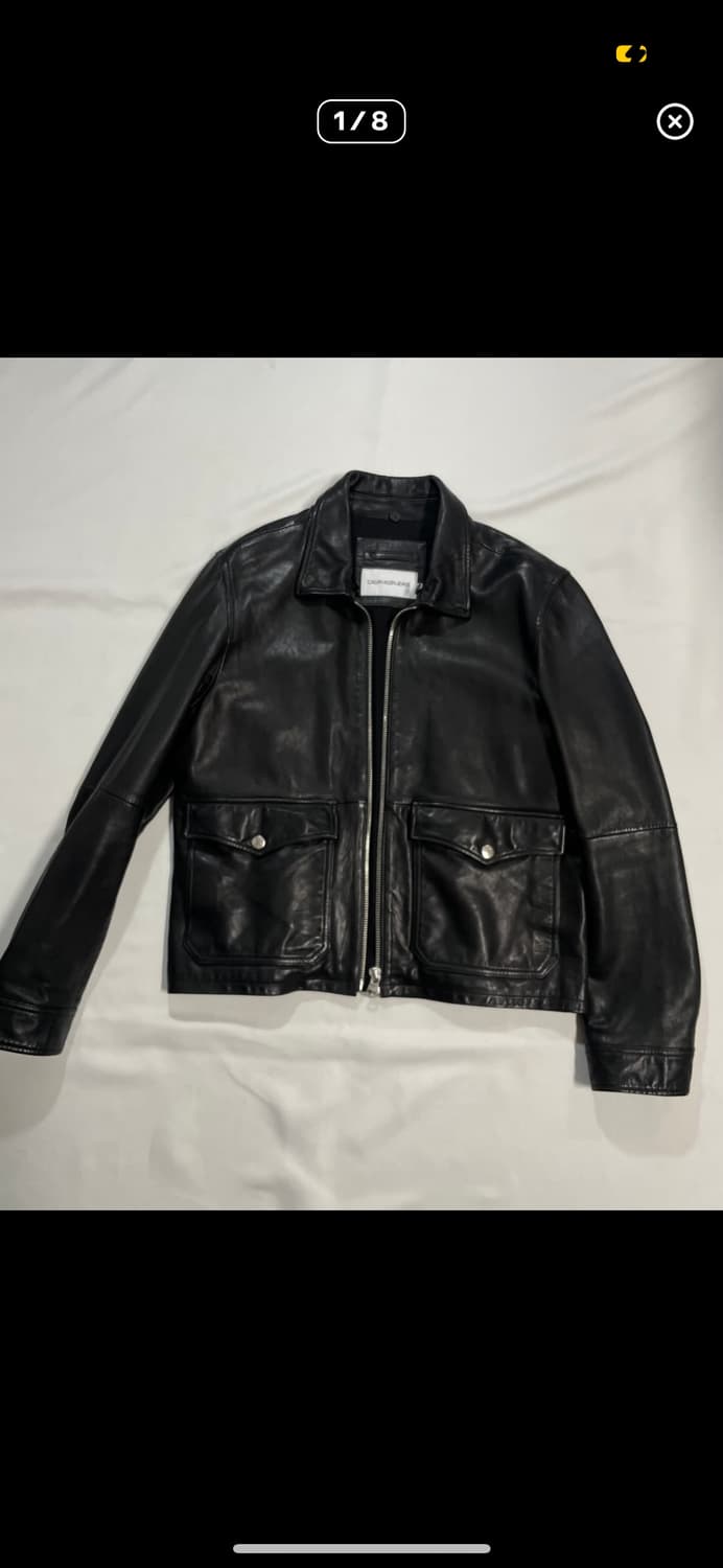 라프시몬스 캘빈클라인 A2 양가죽 자켓 L사이즈 상품이미지1