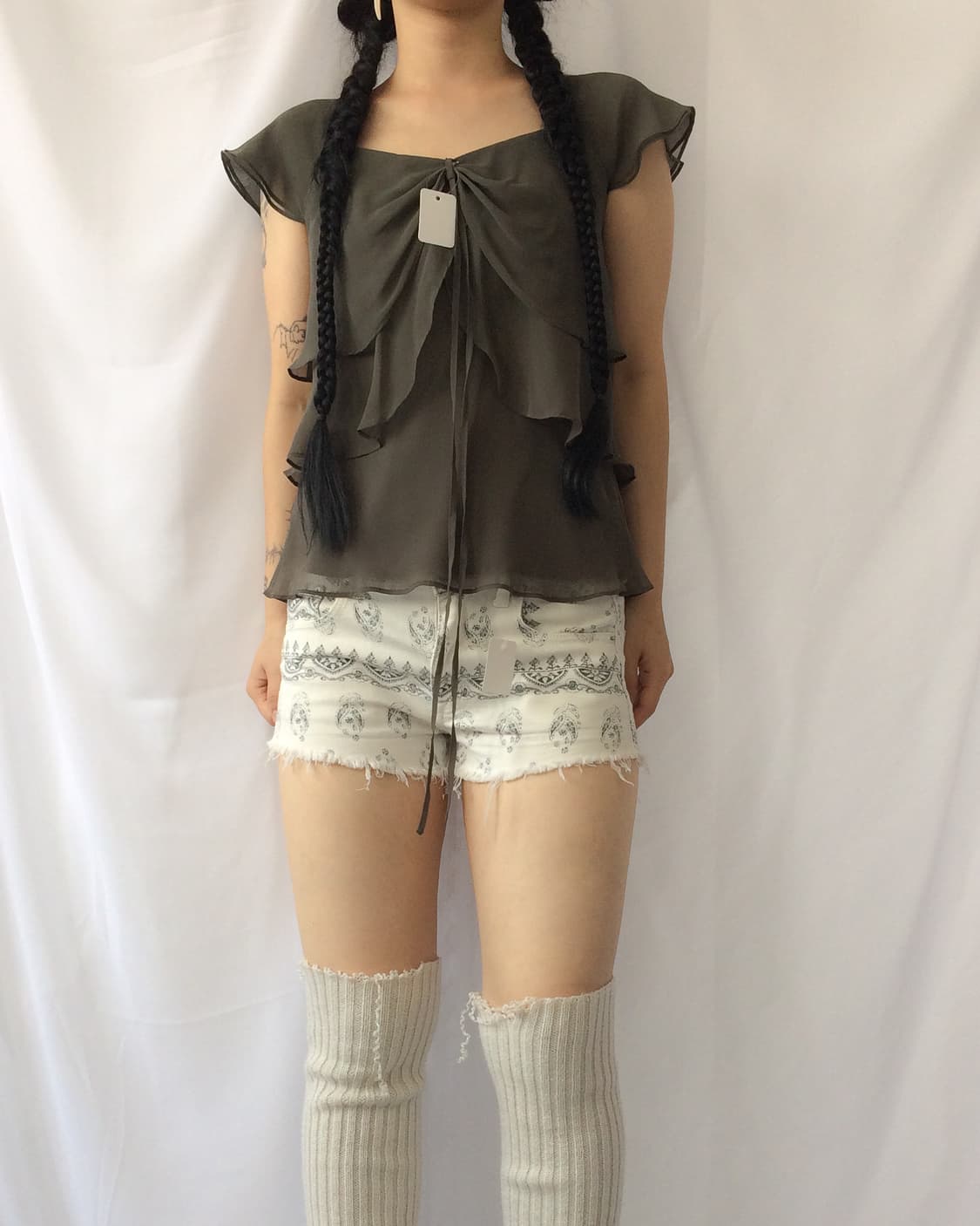 Layer point blouse 상품이미지5