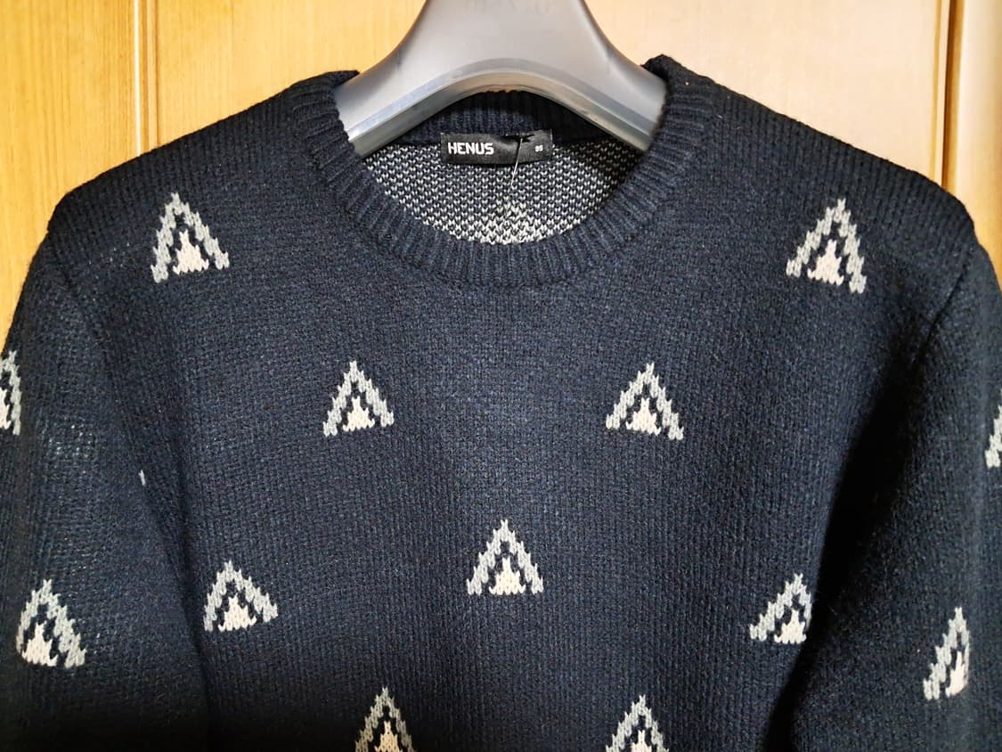 헨어스 니트 맨투맨 남성95 새상품  상품이미지4