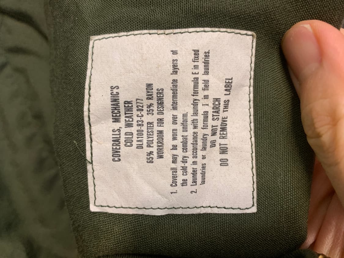 (M)coveralls 미군 커버올 5만원에 판매합니다. 상품이미지5