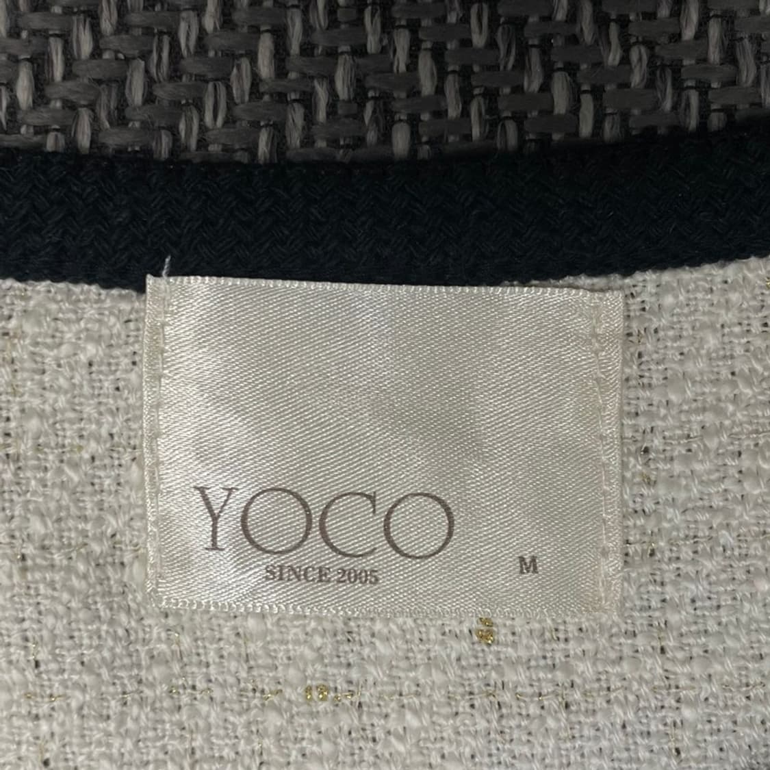 요코 진주 리본 디테일 트위드 자켓 v0303 상품이미지6