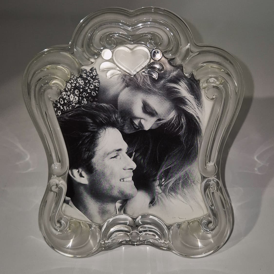 80s 미국 미카사 크리스탈 하트 엔틱 액자 상품이미지5