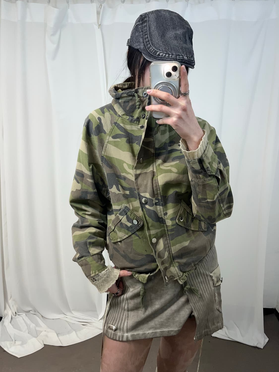 Y2K 카모 자켓 상품이미지1