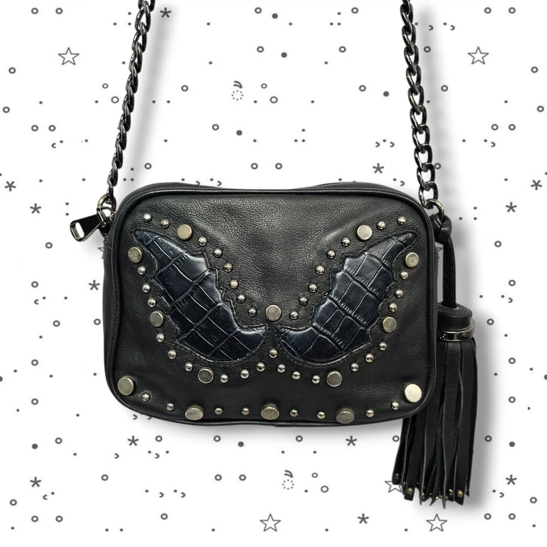 Uterque 스터드 악마 날개 크로스백 상품이미지2