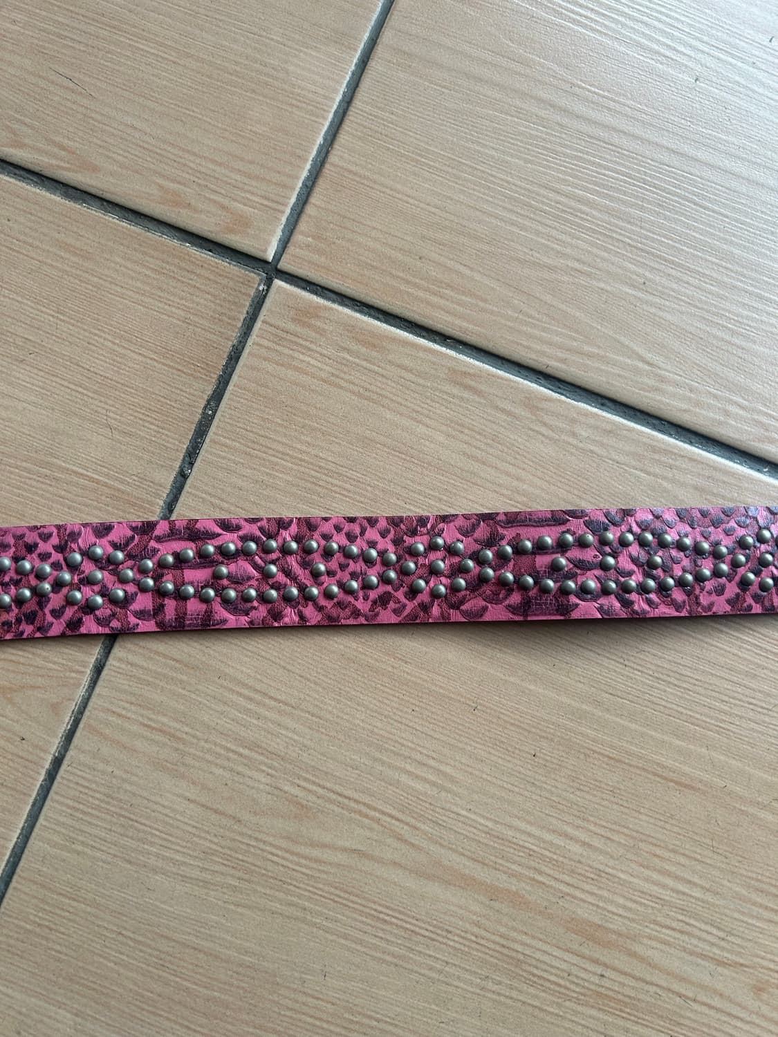 Vintage pink stud belt 상품이미지2