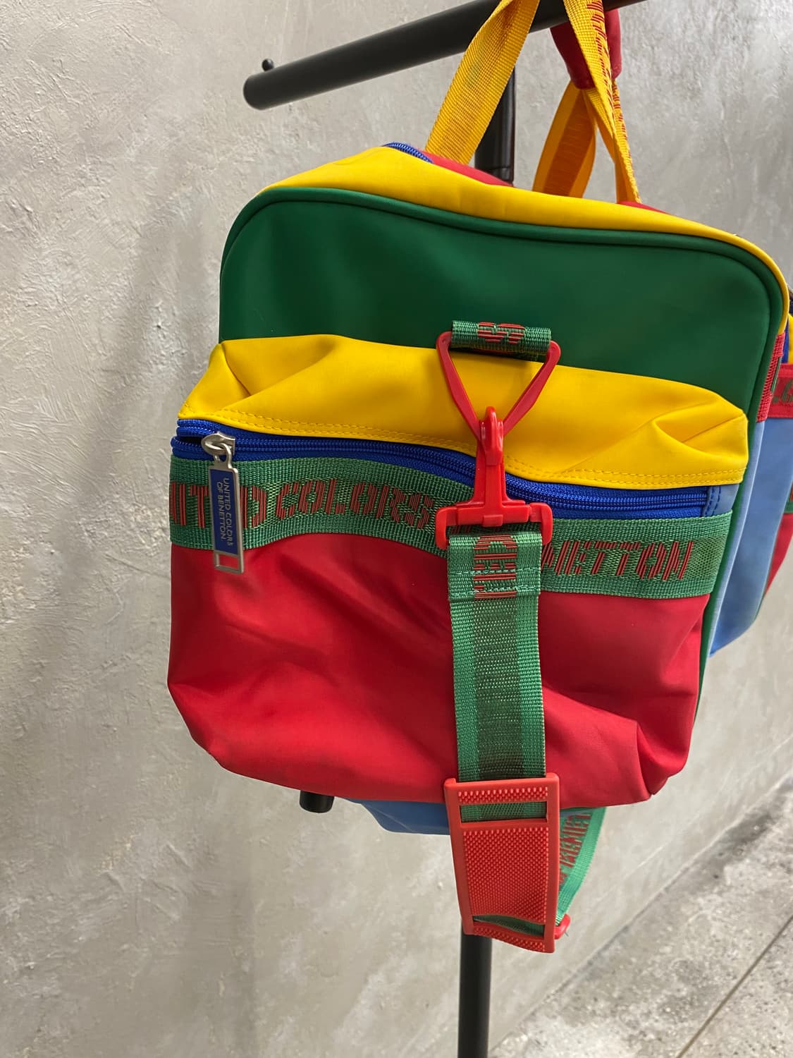 [44*30*26] 90s BENETTON 베네통 멀티컬러 더플백 상품이미지8