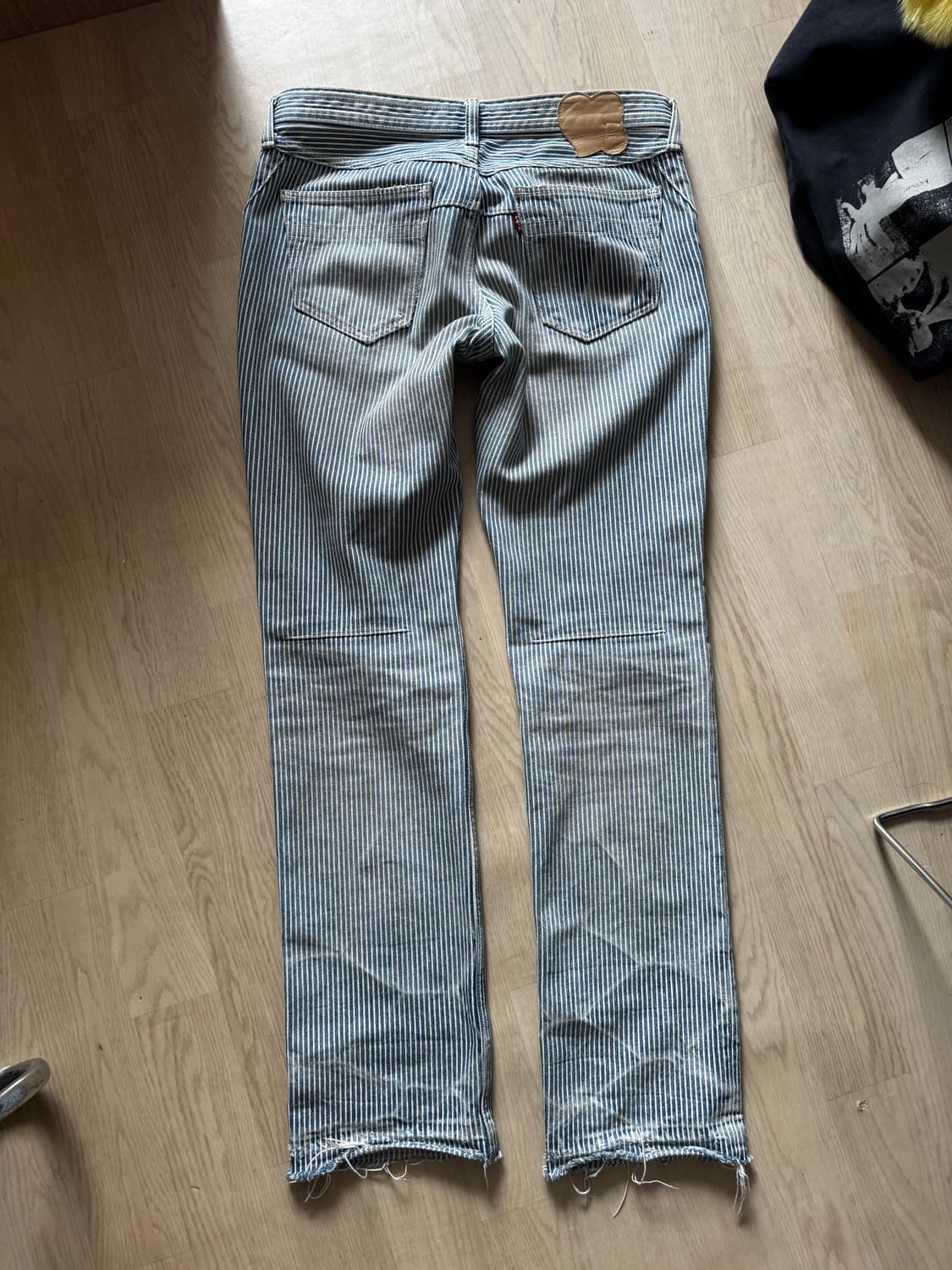 넘버나인 08ss 히코리 스트라이프 팬츠 상품이미지2