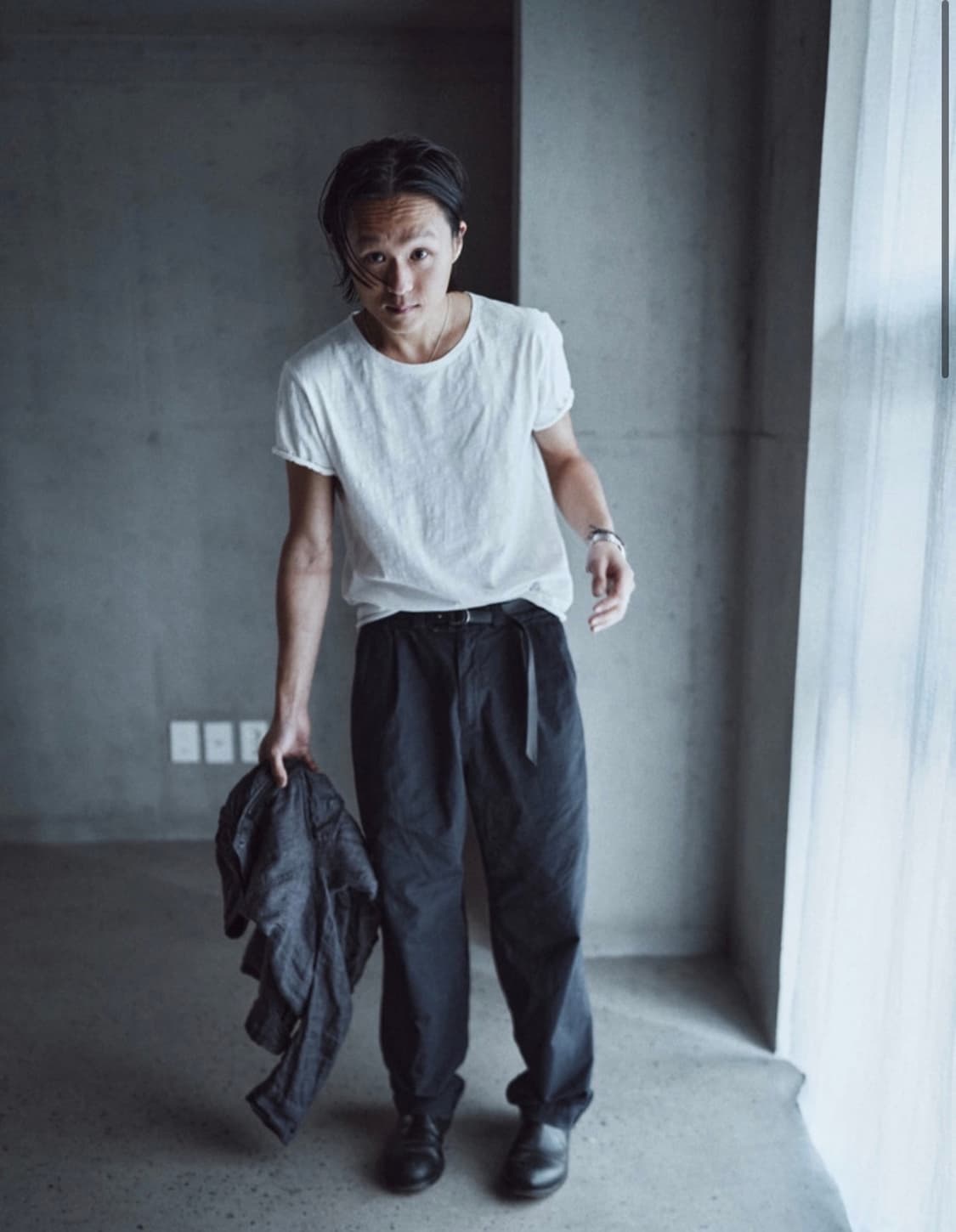 textured roll half sleeve 상품이미지2