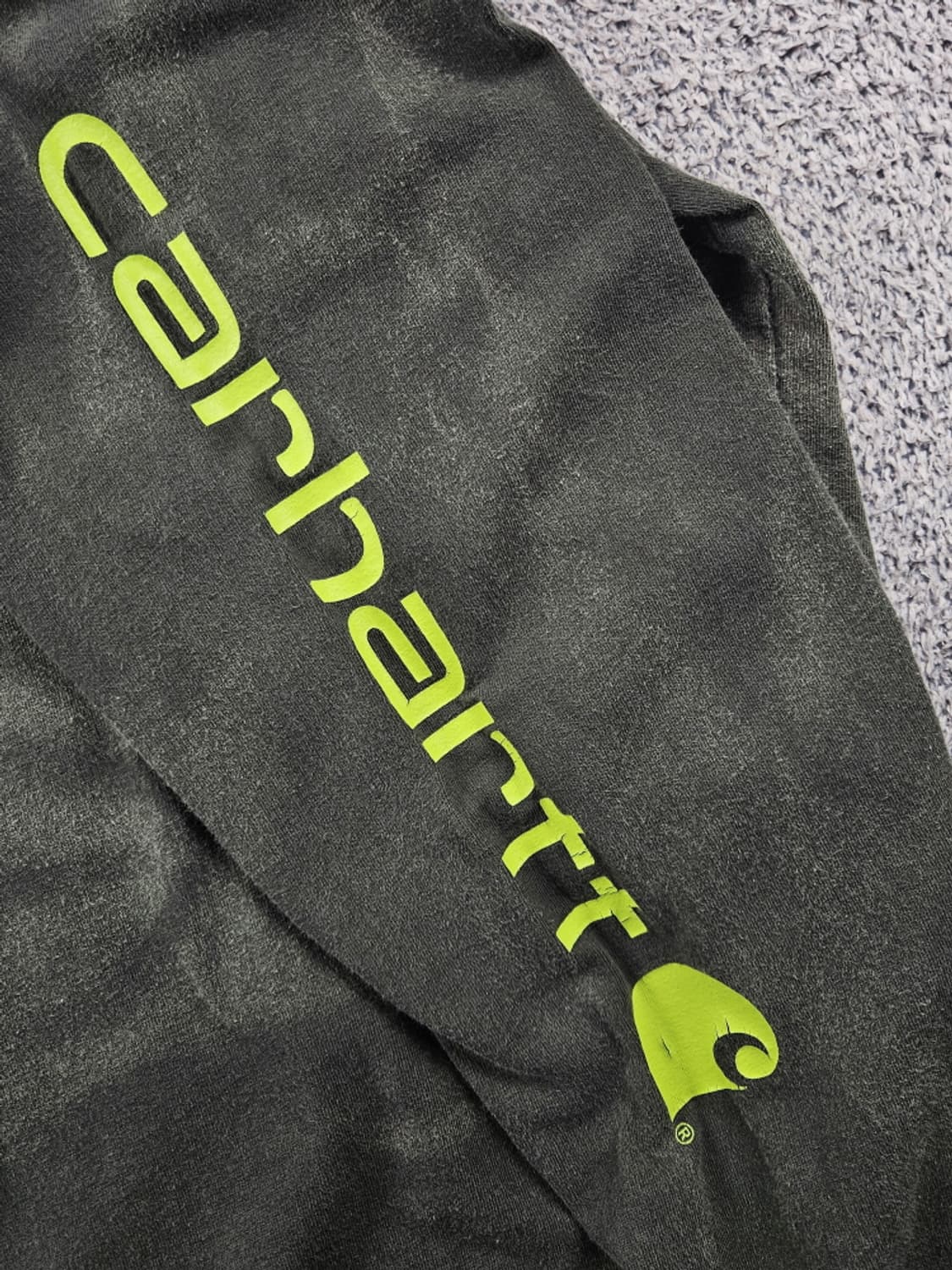 칼하트 다잉 워시드 커스텀 프린팅 롱슬리브 ( XL ) / 10587 상품이미지10