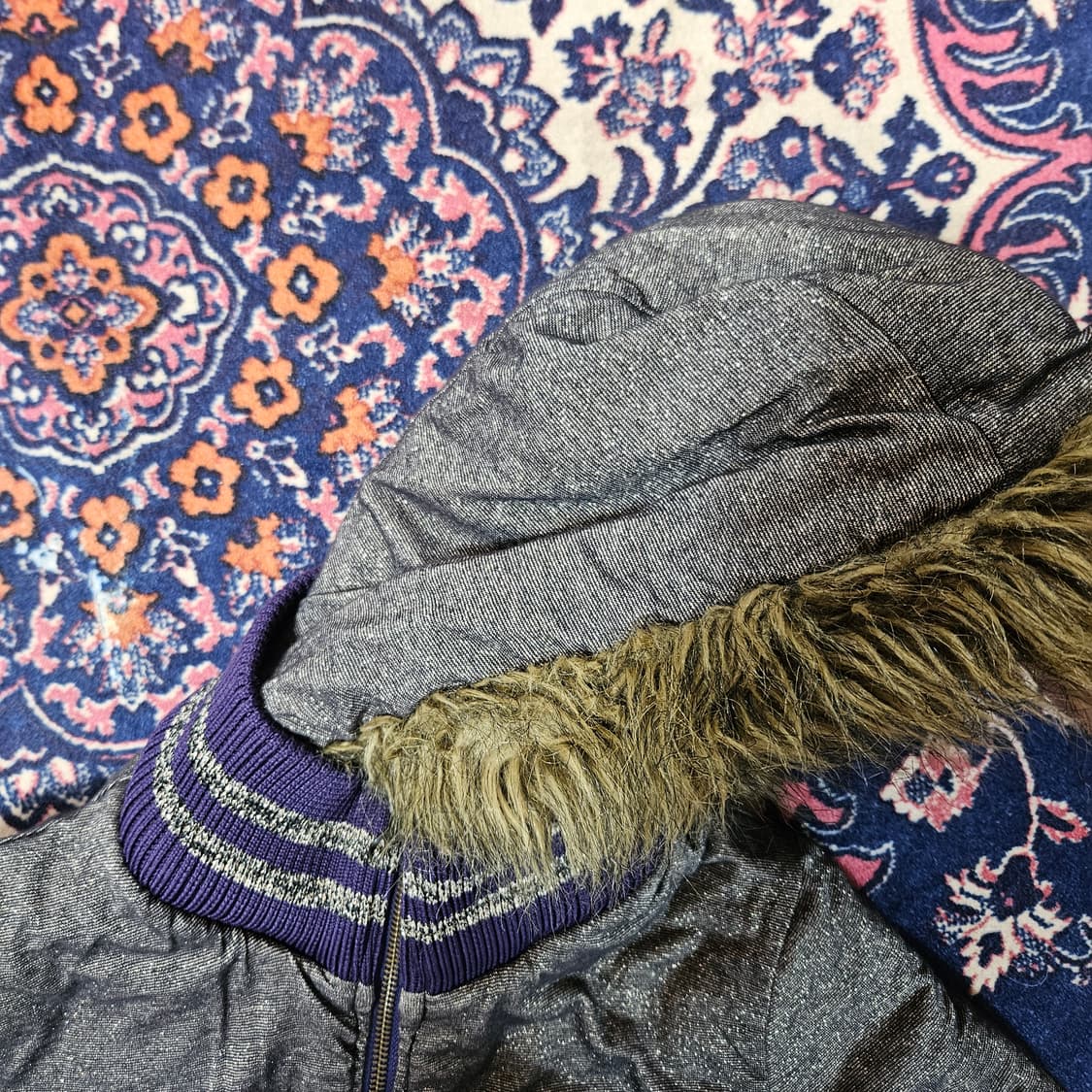 타미걸(Tommy girl) 00's Y2k 리버시블 후드퍼 자켓 S 상품이미지5