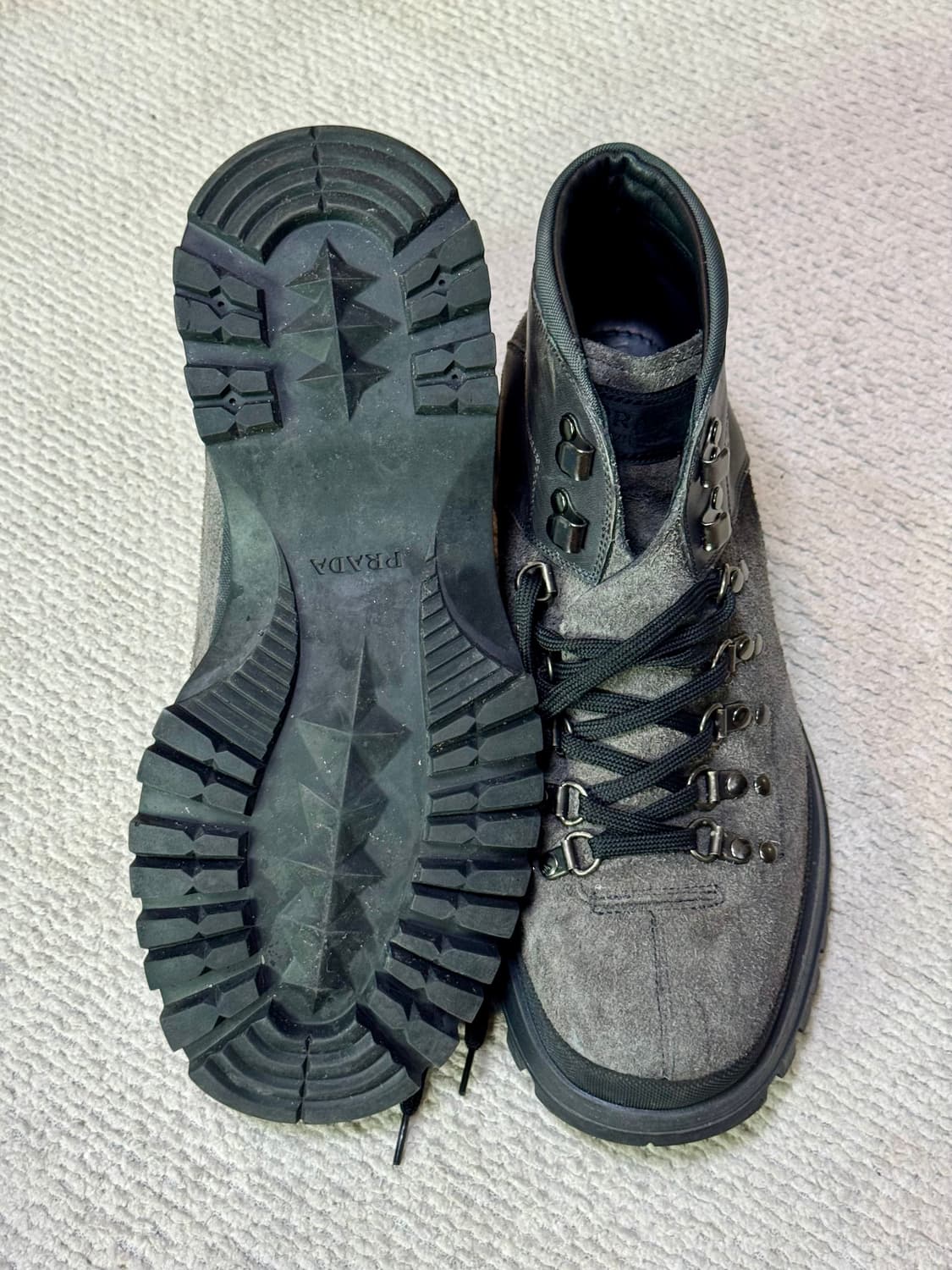 PRADA 프라다 스웨이드 하이킹 부츠 260-265 상품이미지9