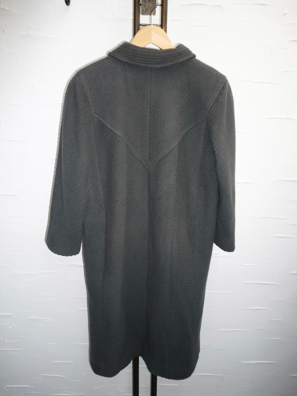 smoked charcoal wool coat 상품이미지5
