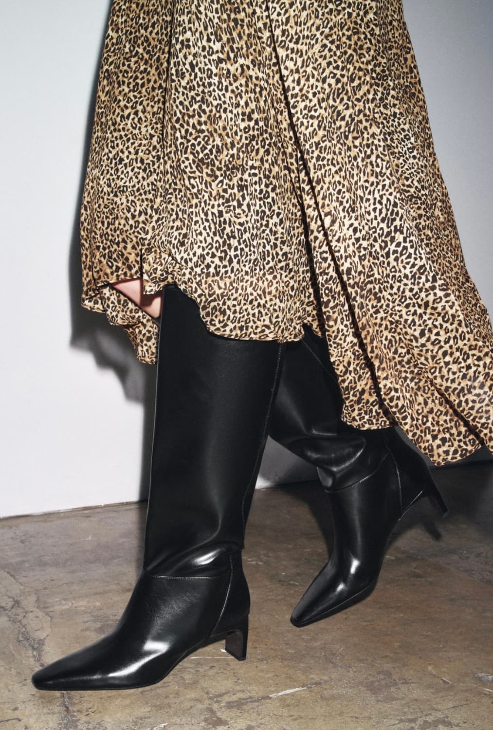 자라 레더 롱부츠 블랙 (19만->6.5만) / 장원영 부츠 상품이미지4