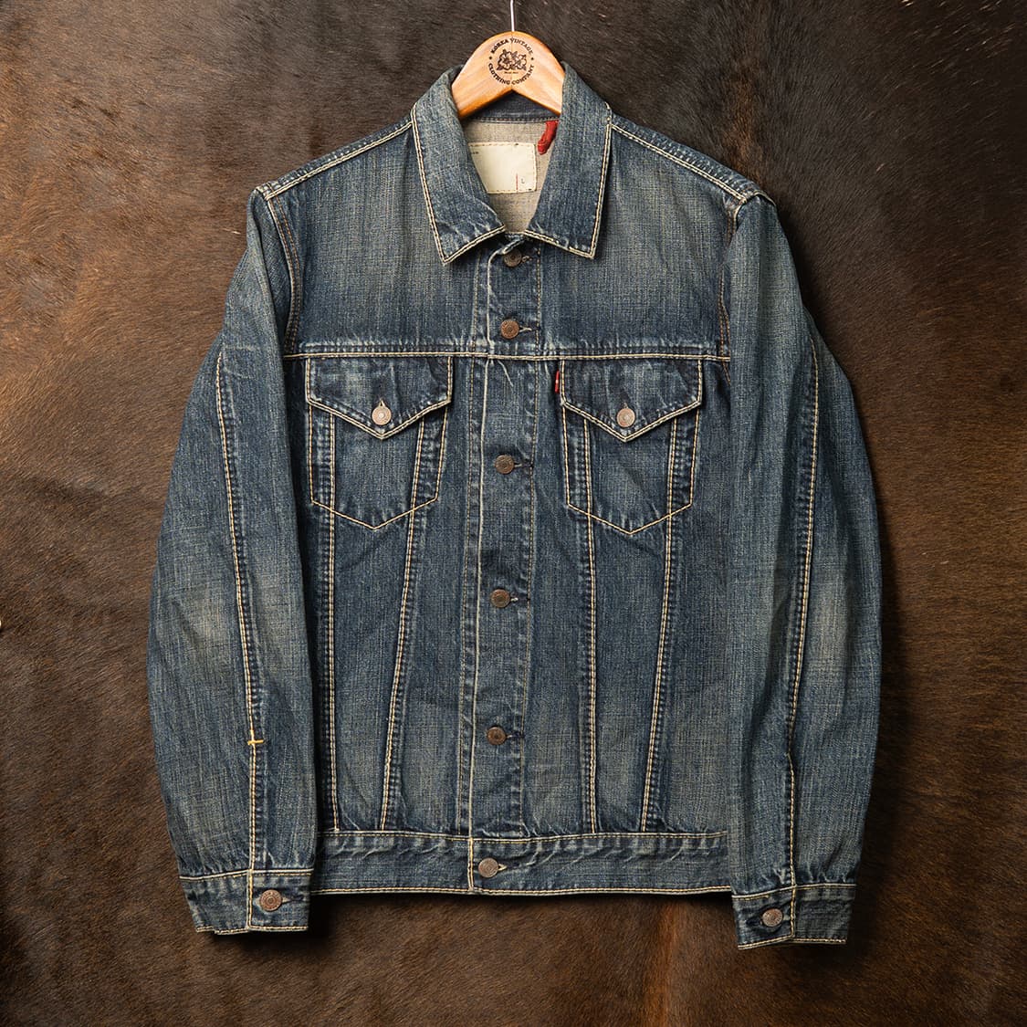 [98] 00s 리바이스 레드룹 새들스티치 데님 트러커 자켓  상품이미지1