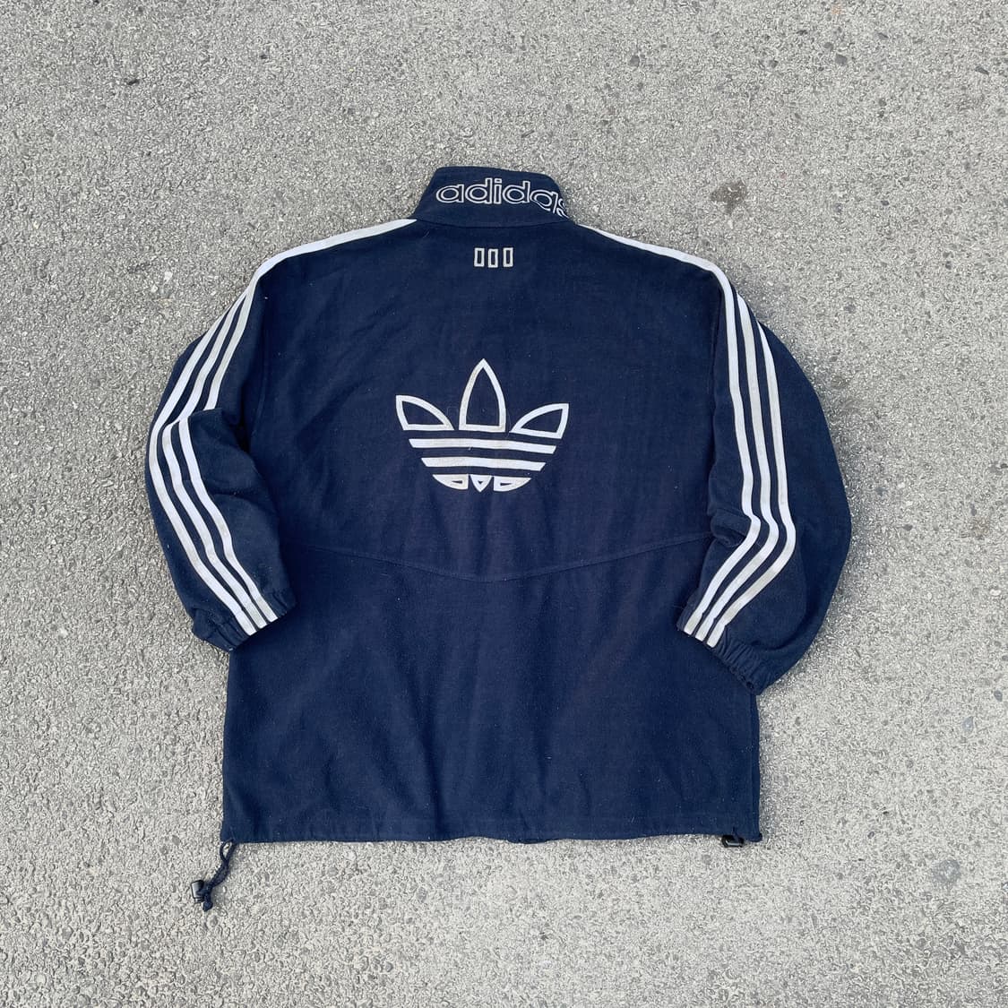 80s 아디다스 파이어버드 빅로고 져지 후리스 트랙탑 XL 상품이미지1
