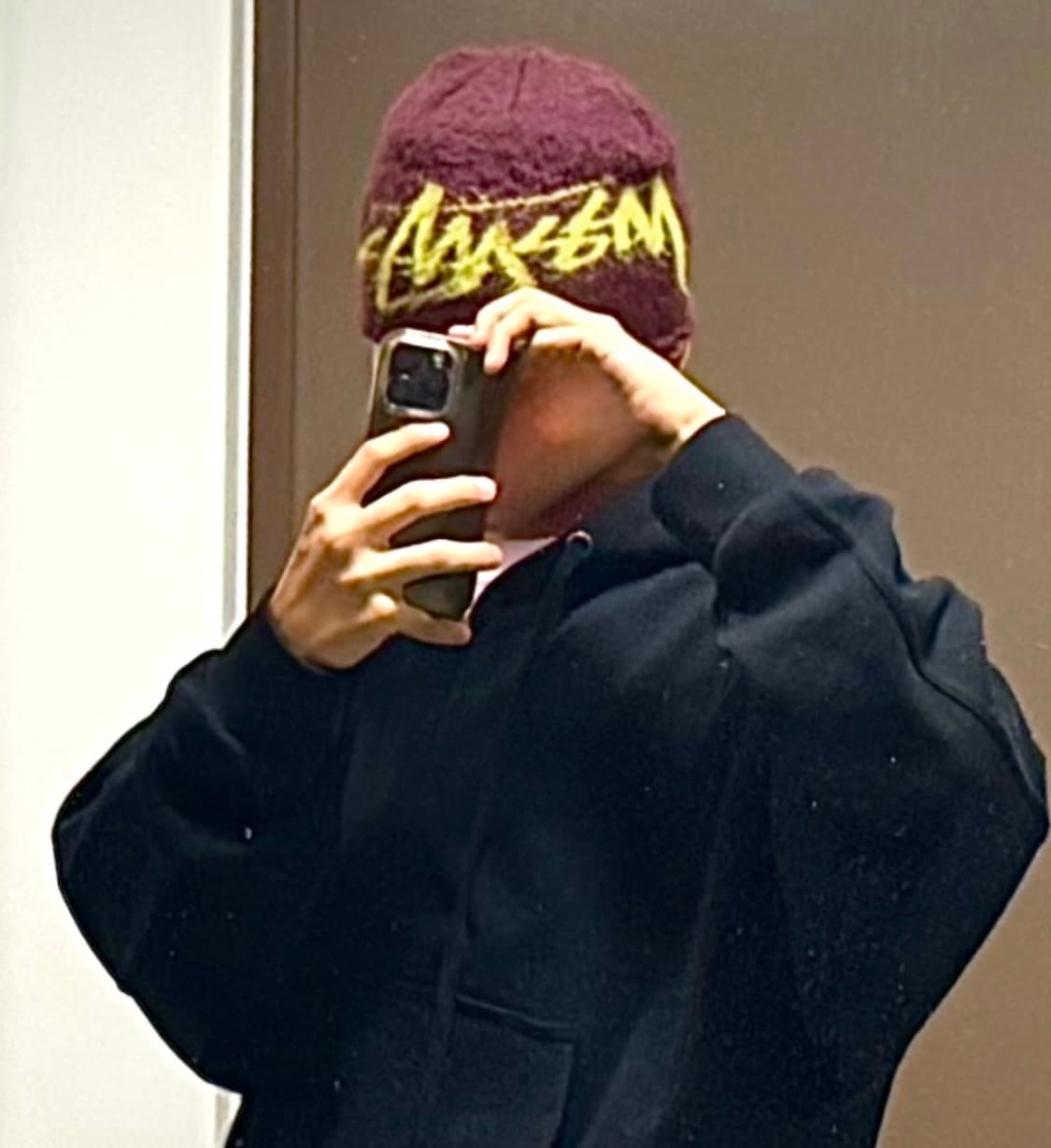 스투시 브러쉬드 아웃 스탁 스컬캡 비니 에그플랜트 상품이미지1