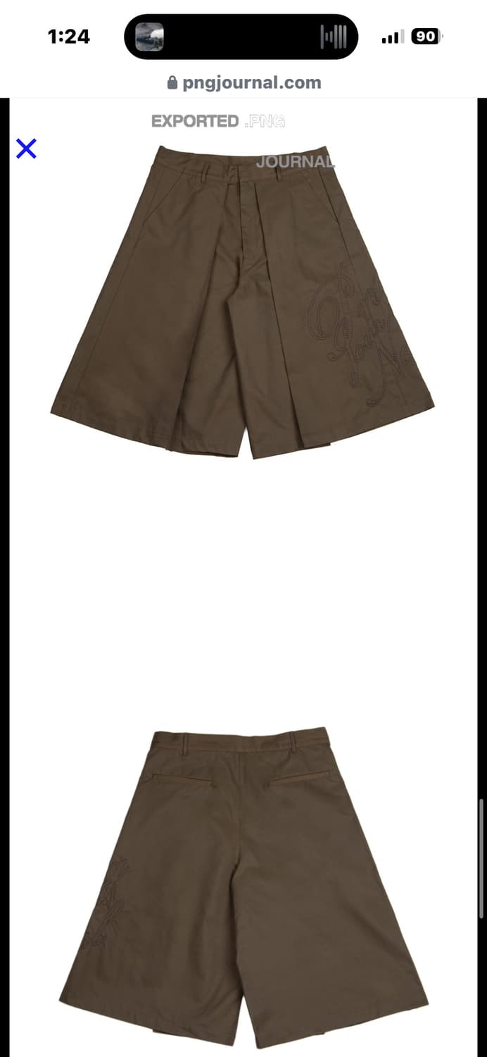 png journal 버뮤다 쇼츠 다크 베이지 2사이즈 상품이미지3