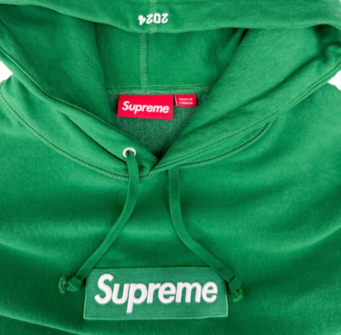 [M] 슈프림 남성 24fw 박스로고 스웨트 셔츠 후드 티셔츠 그린 상품이미지7