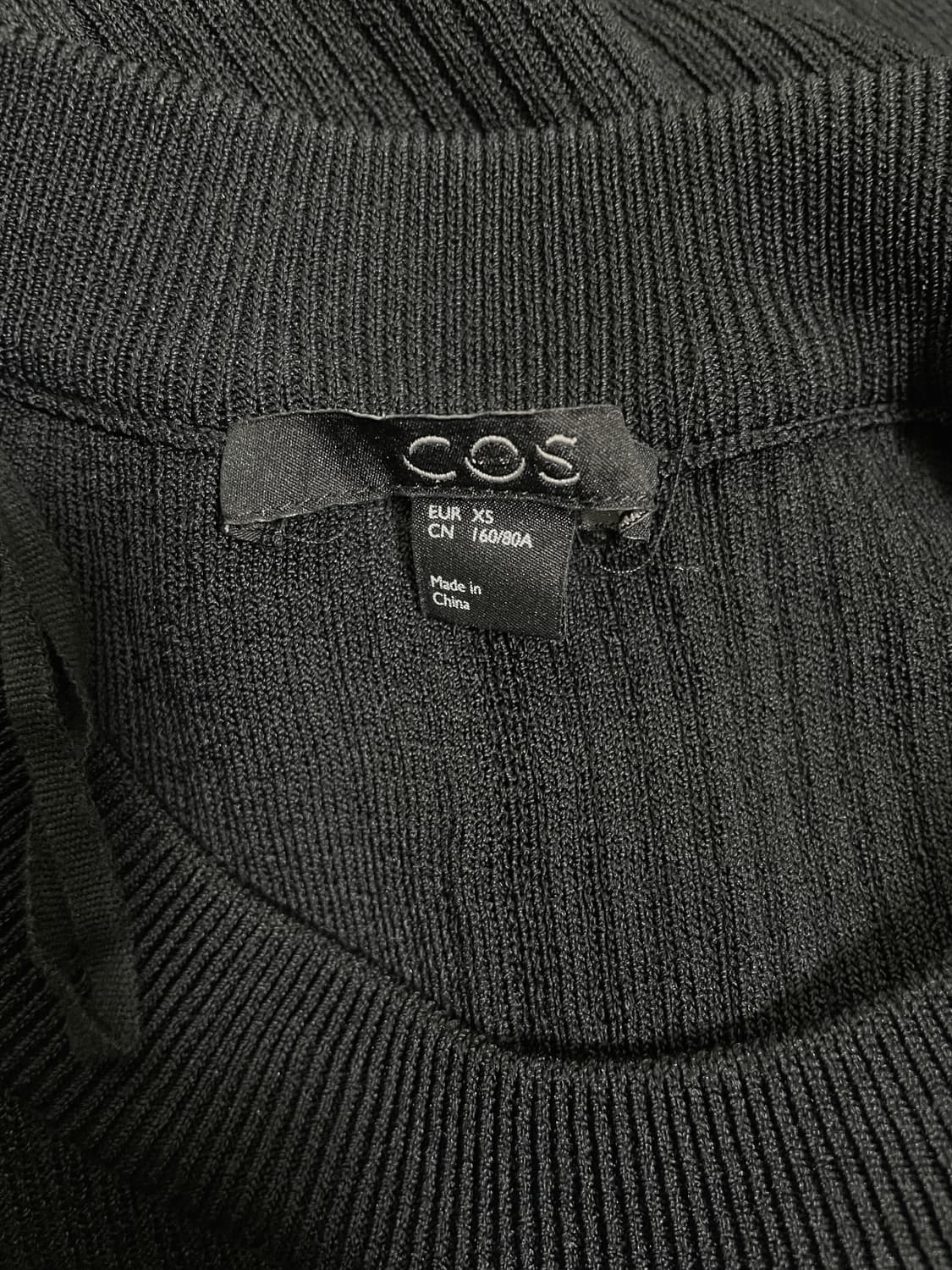 코스(COS) 라운드넥 립 니트 롱 원피스 XS 상품이미지3