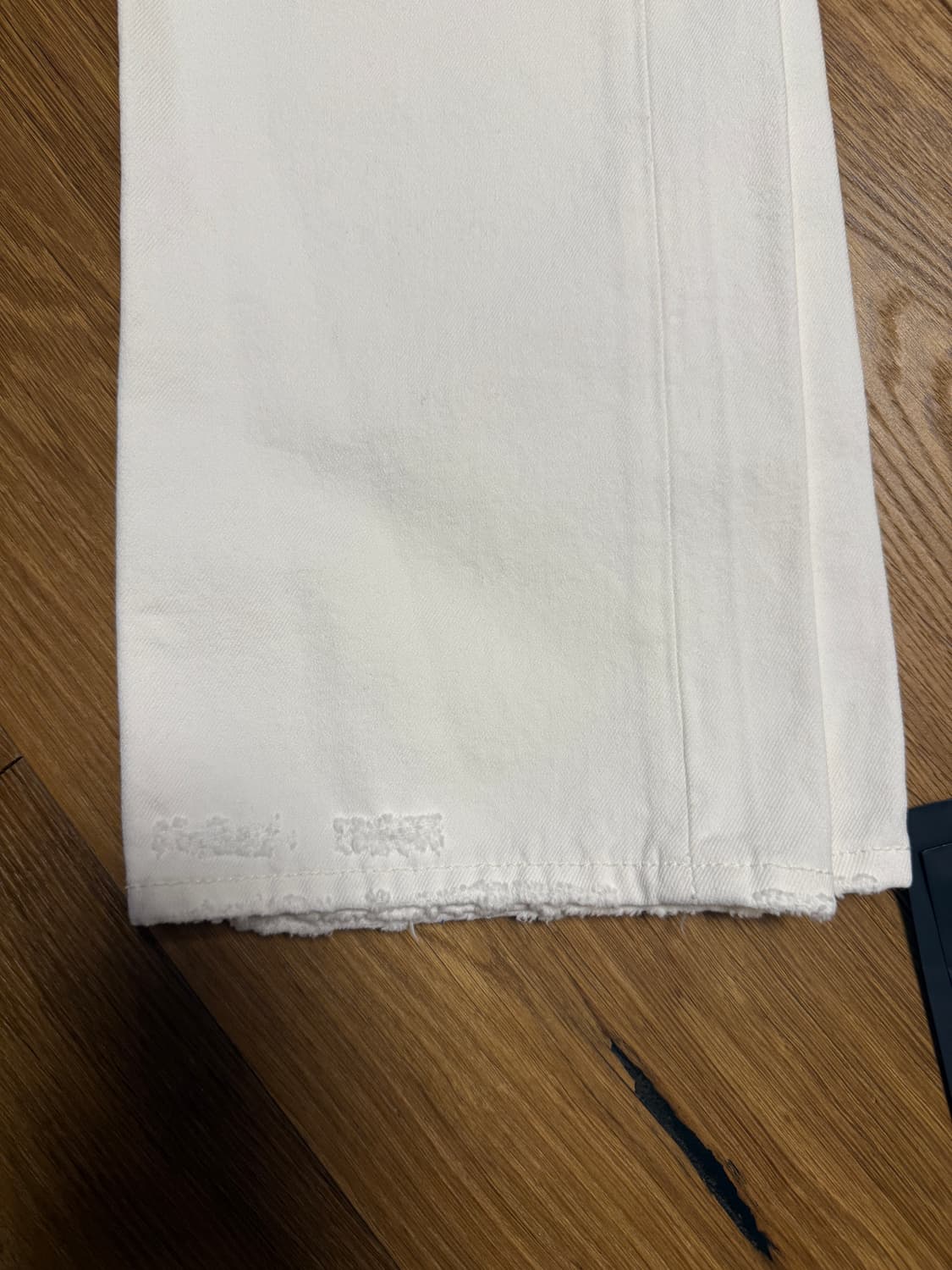 새상품) 식스앤어하프 화이트데님팬츠 M 상품이미지4