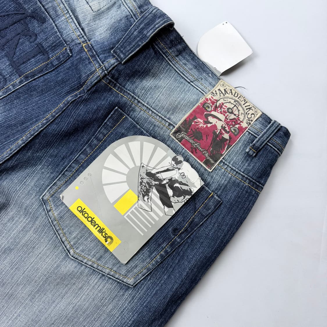 Akademiks 자수패치 올드스쿨 버뮤다 데님팬츠 상품이미지8