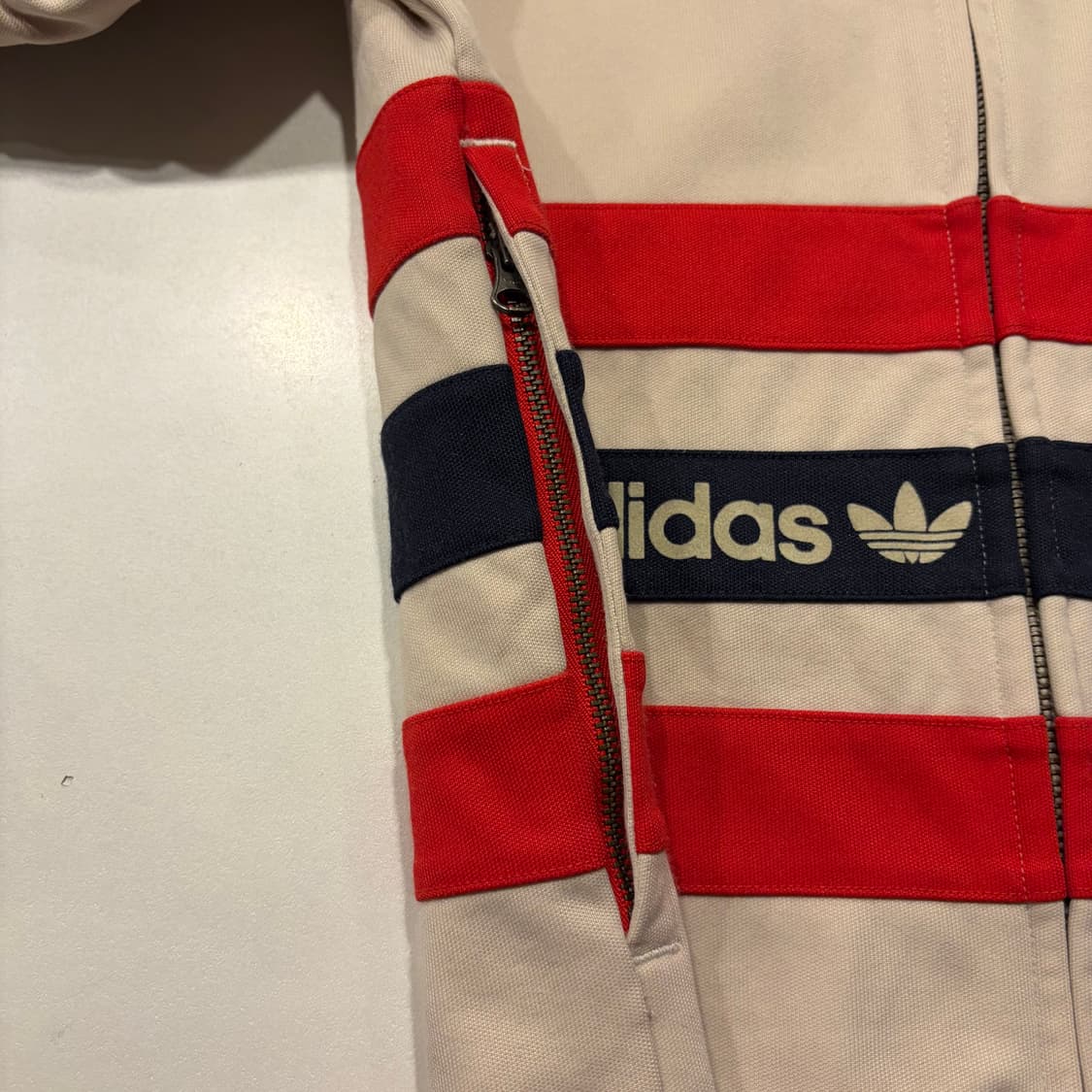 [95] 13s 아디다스 아이보리 스타 트랙탑 져지 집업 D127 상품이미지7