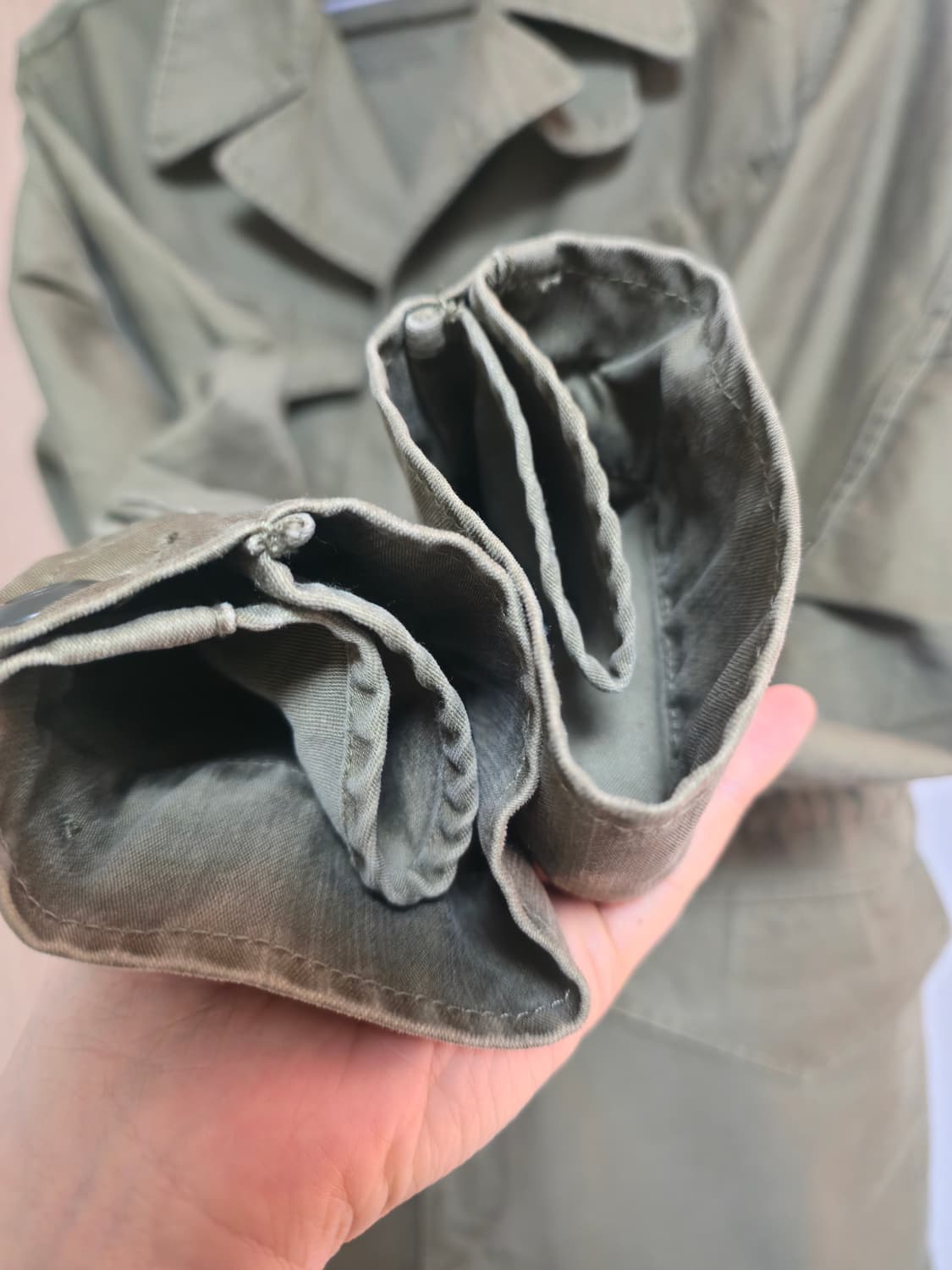 (새제품) 아웃스탠딩 멋랩 M-1943 필드자켓 올리브 그린 상품이미지5