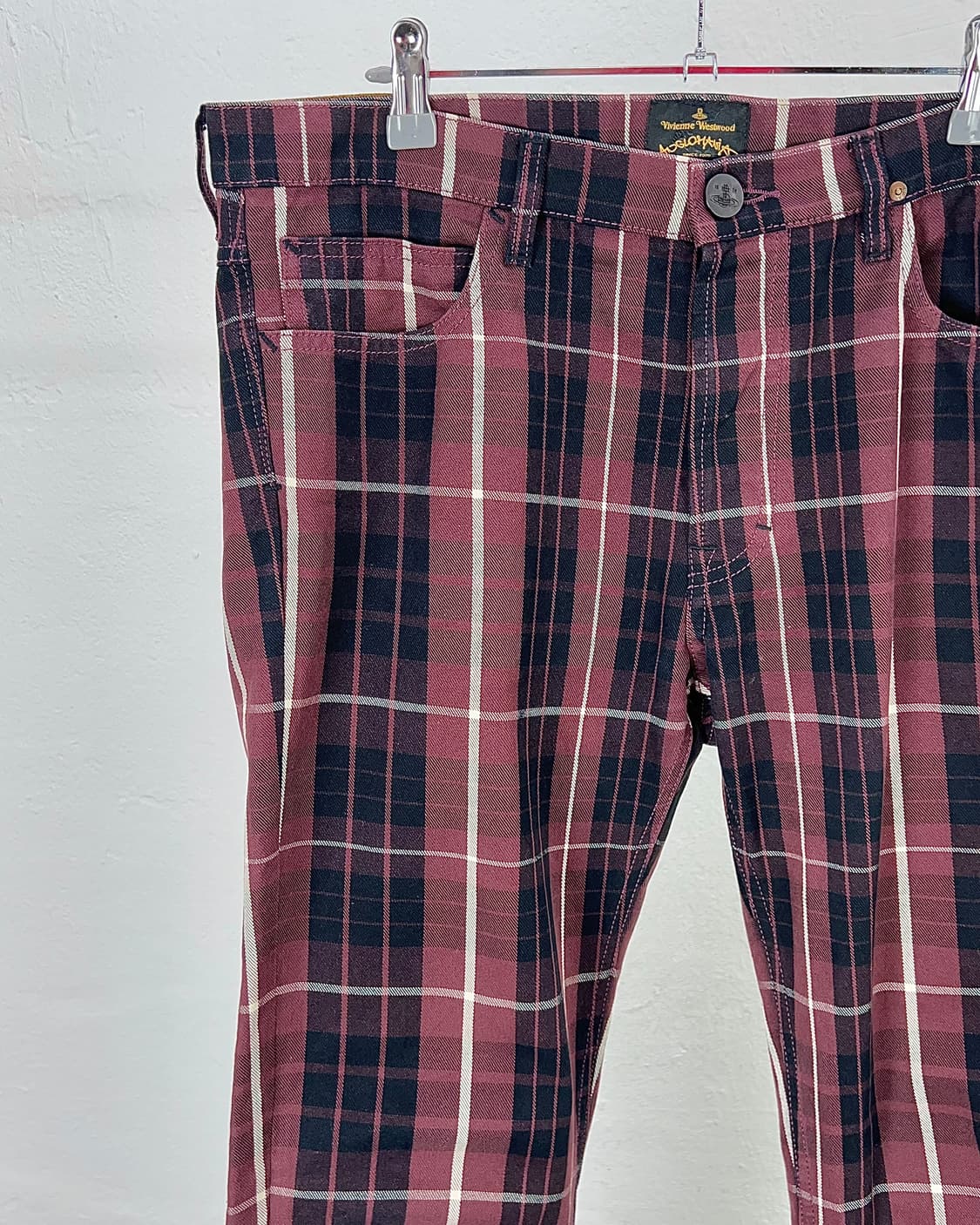 비비안 웨스트우드 앵글로마니아 마드라스 체크 팬츠 상품이미지2