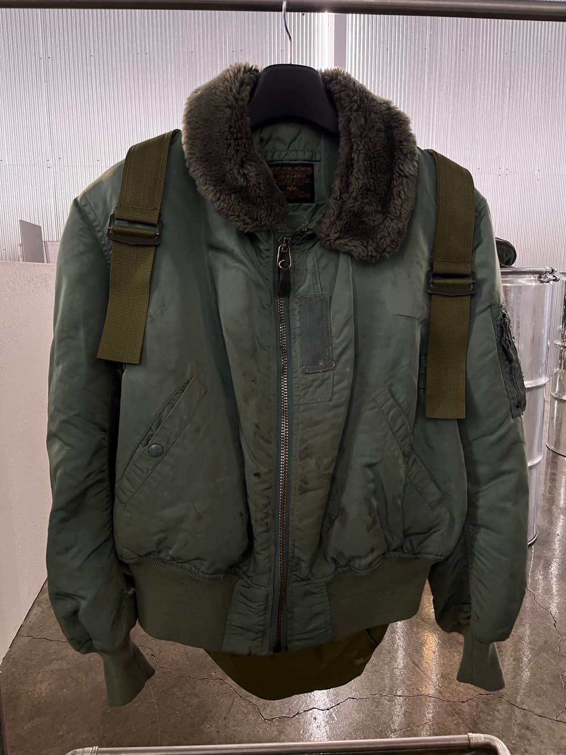 오리지날 미국제조 알파사 미공군 B-15D 항공점퍼 상품이미지2