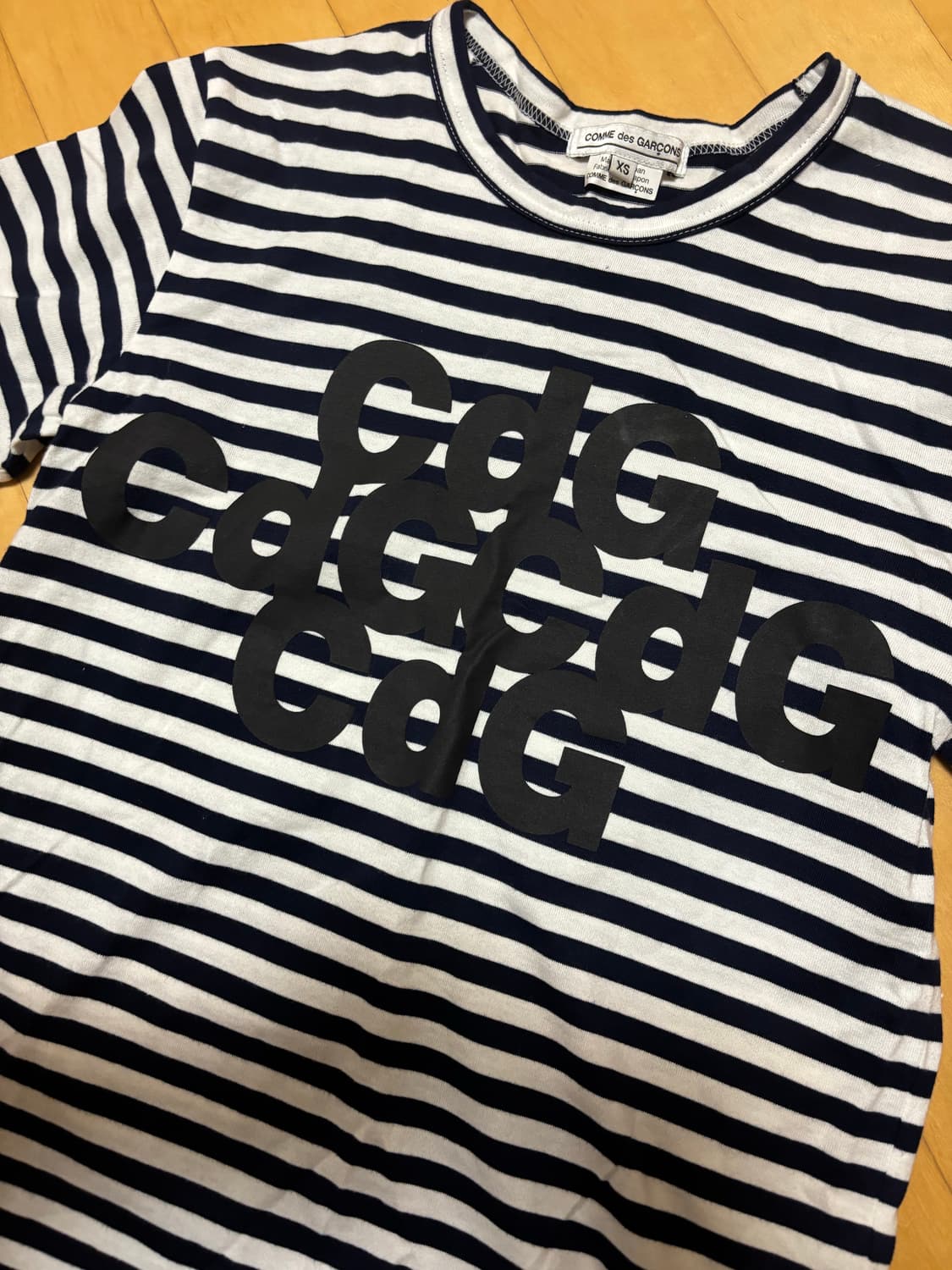 꼼데가르송 CdG 스트라이프 긴팔 티셔츠 XS 상품이미지3