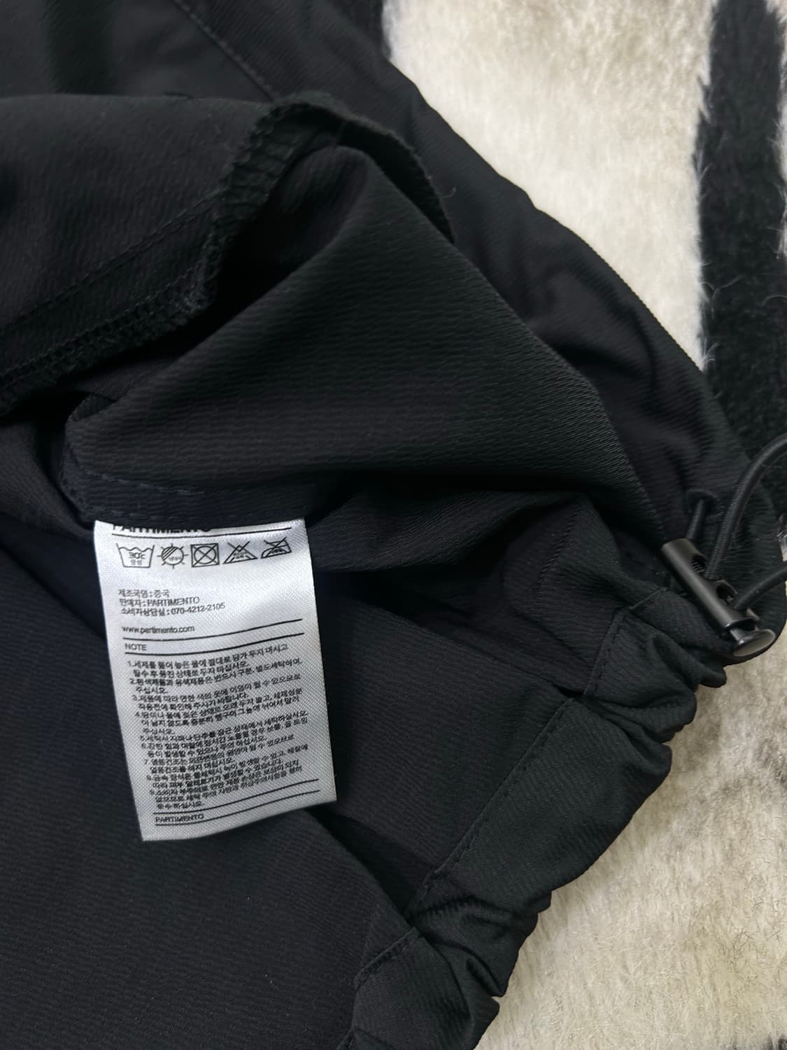 [실측XL]파르티멘토 오버핏 V넥 웜업/블랙 상품이미지6