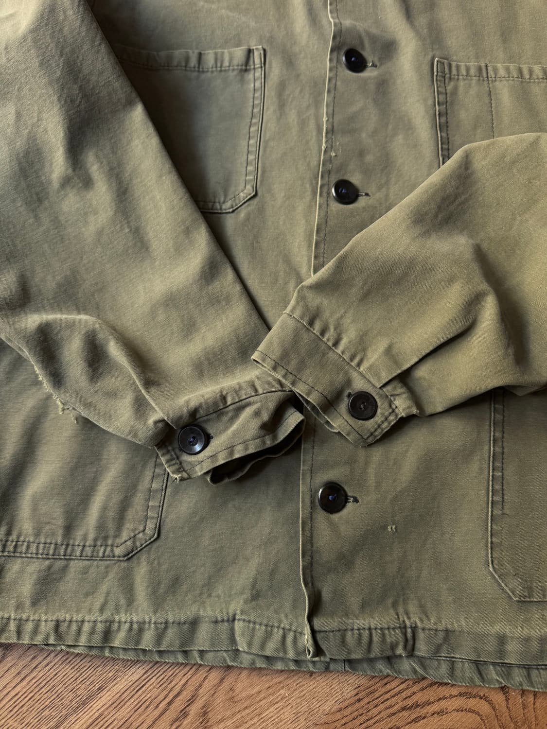 [L]90's 4포켓 세이지그린 프렌치 워크자켓 상품이미지5
