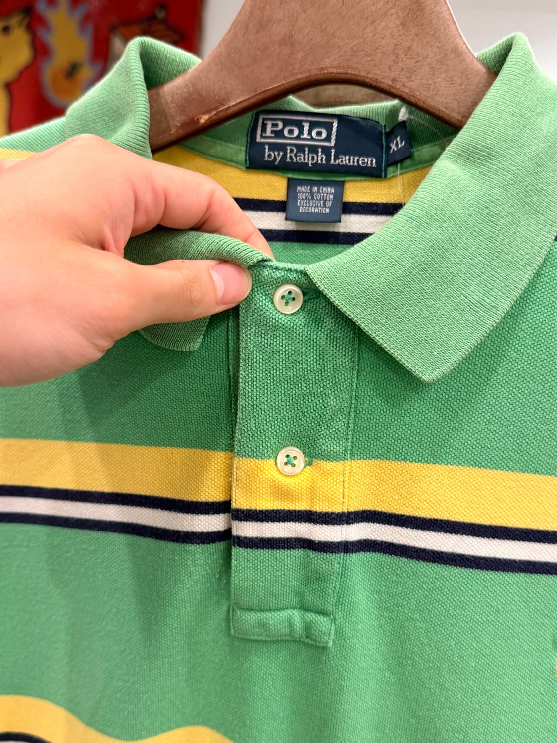 00s Polo RL 폴로 랄프로렌 스트라이프 pk 반팔 티셔츠 상품이미지4