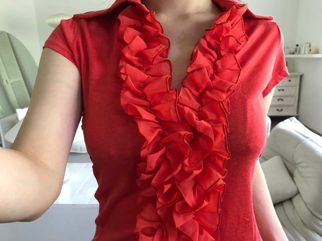 vintage ruffle lace top 상품이미지9