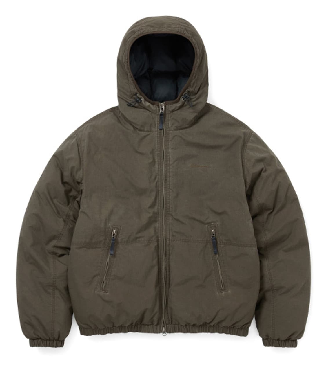Washed Down Puffer Jacket Olive Brow 구해요 상품이미지1