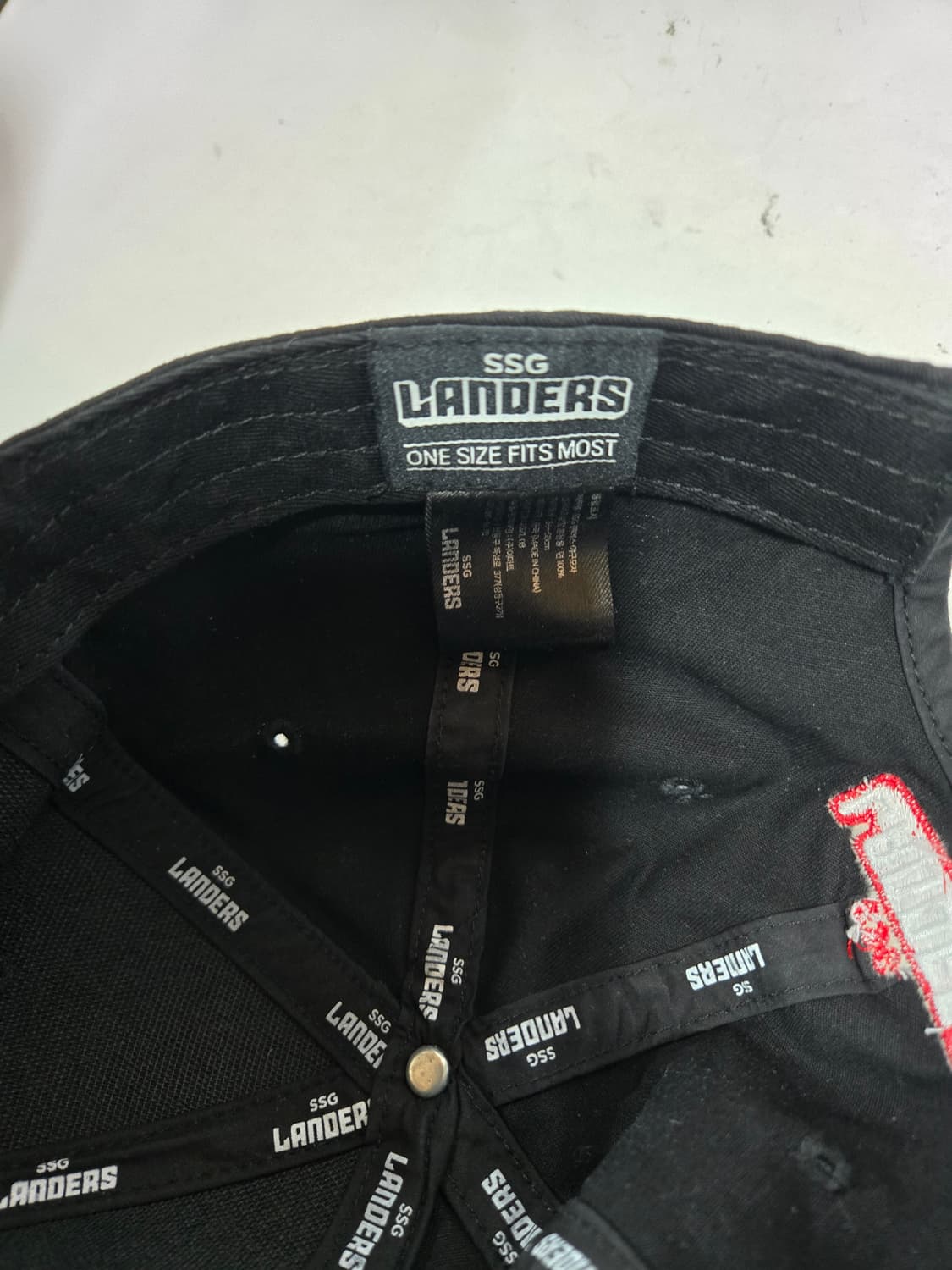 SSG 랜더스 블랙 야구모자 상품이미지5