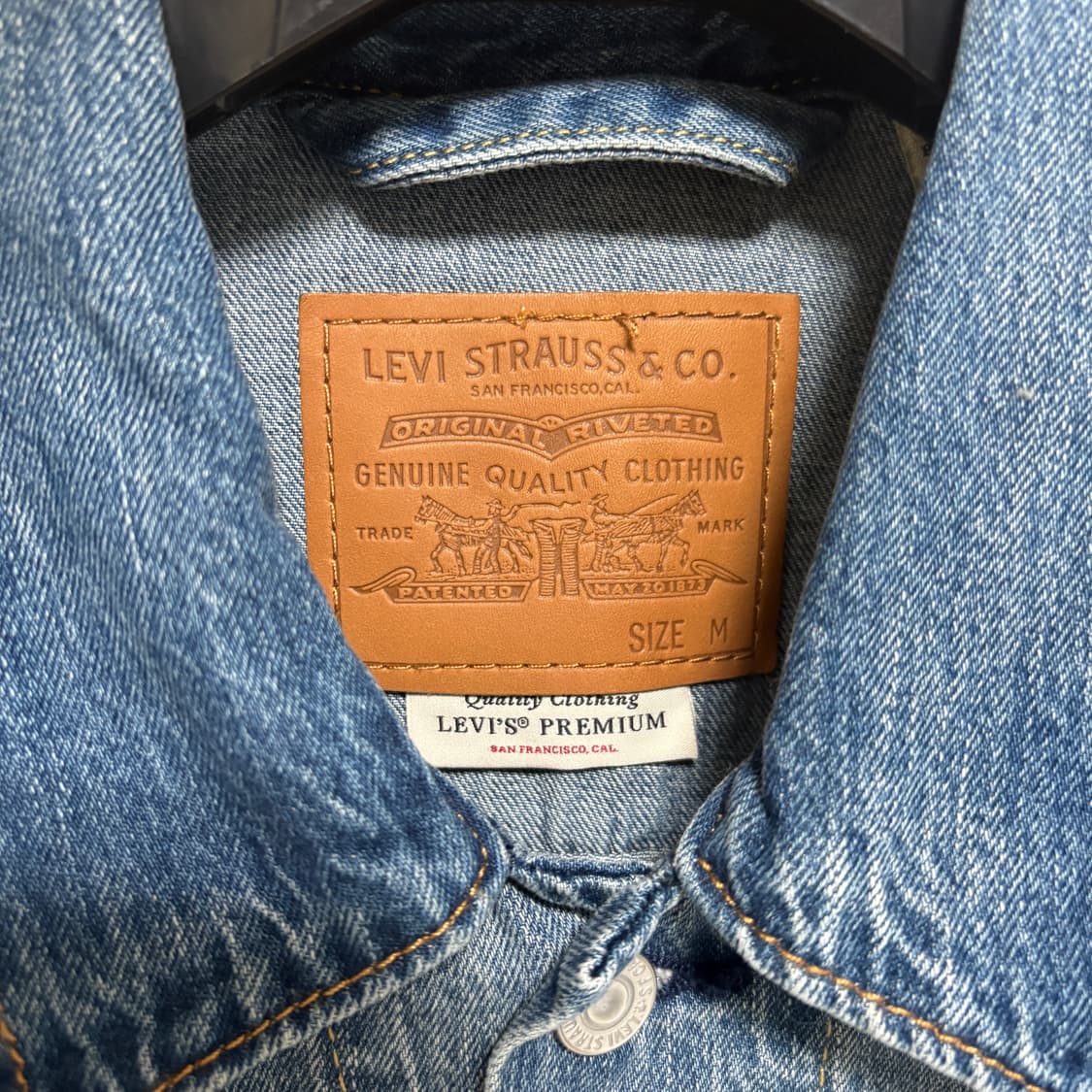 리바이스 프리미엄 빅E 3세대 데님 트러커 자켓 / 중청, M 상품이미지4