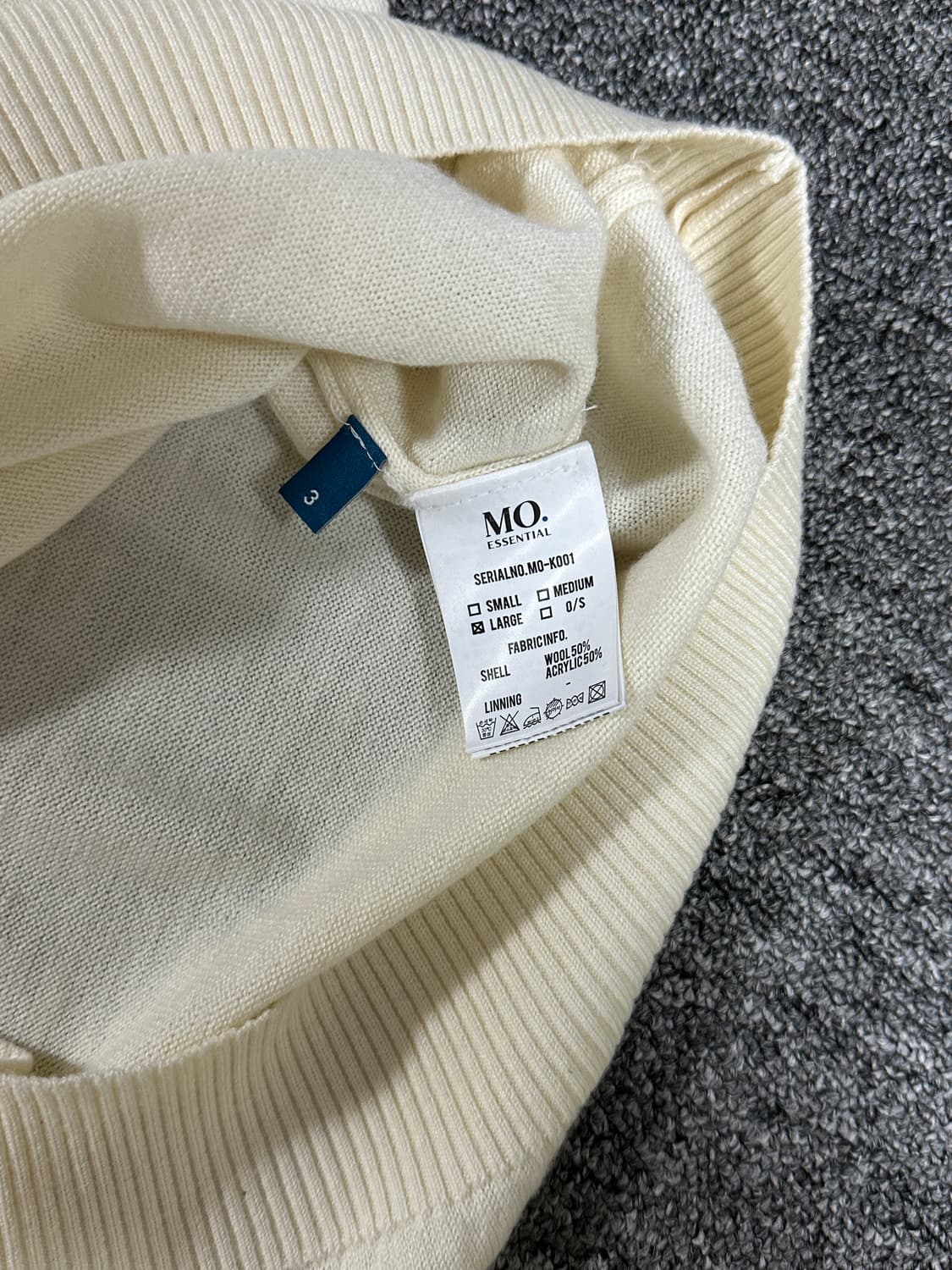 (3) mmlg 엠엠엘지 mo 엠오 라인 BENCH knit 니트  상품이미지7