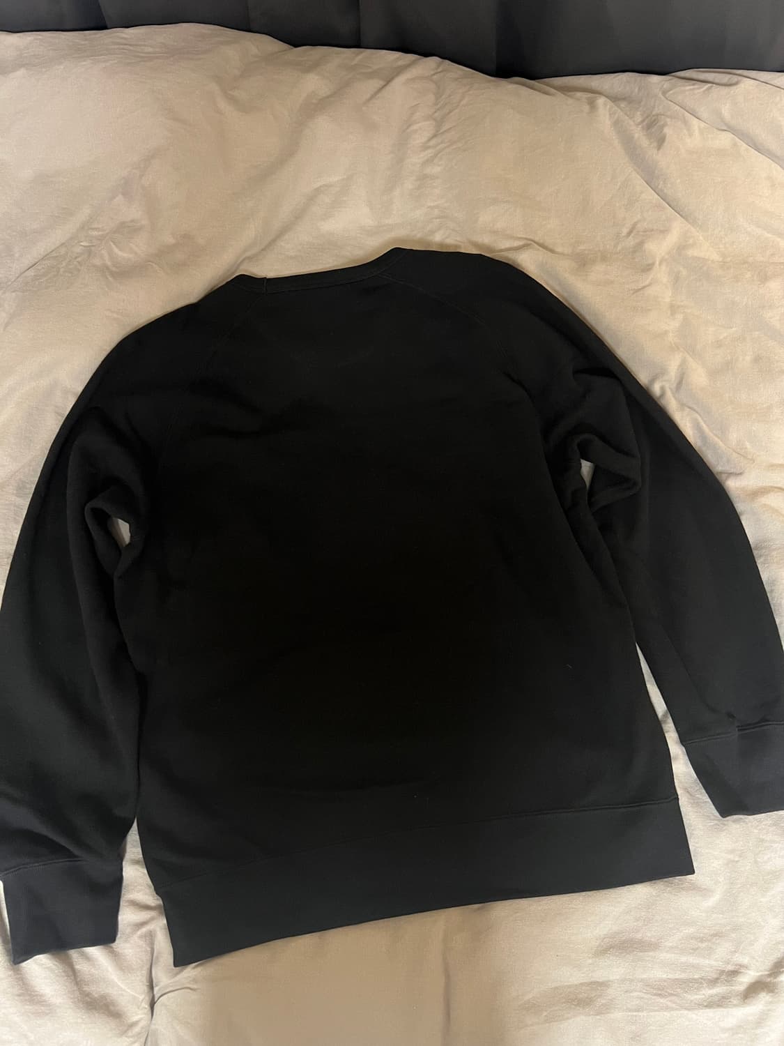 유니클로 맨투맨 스웻 블랙 L 새제품 상품이미지2