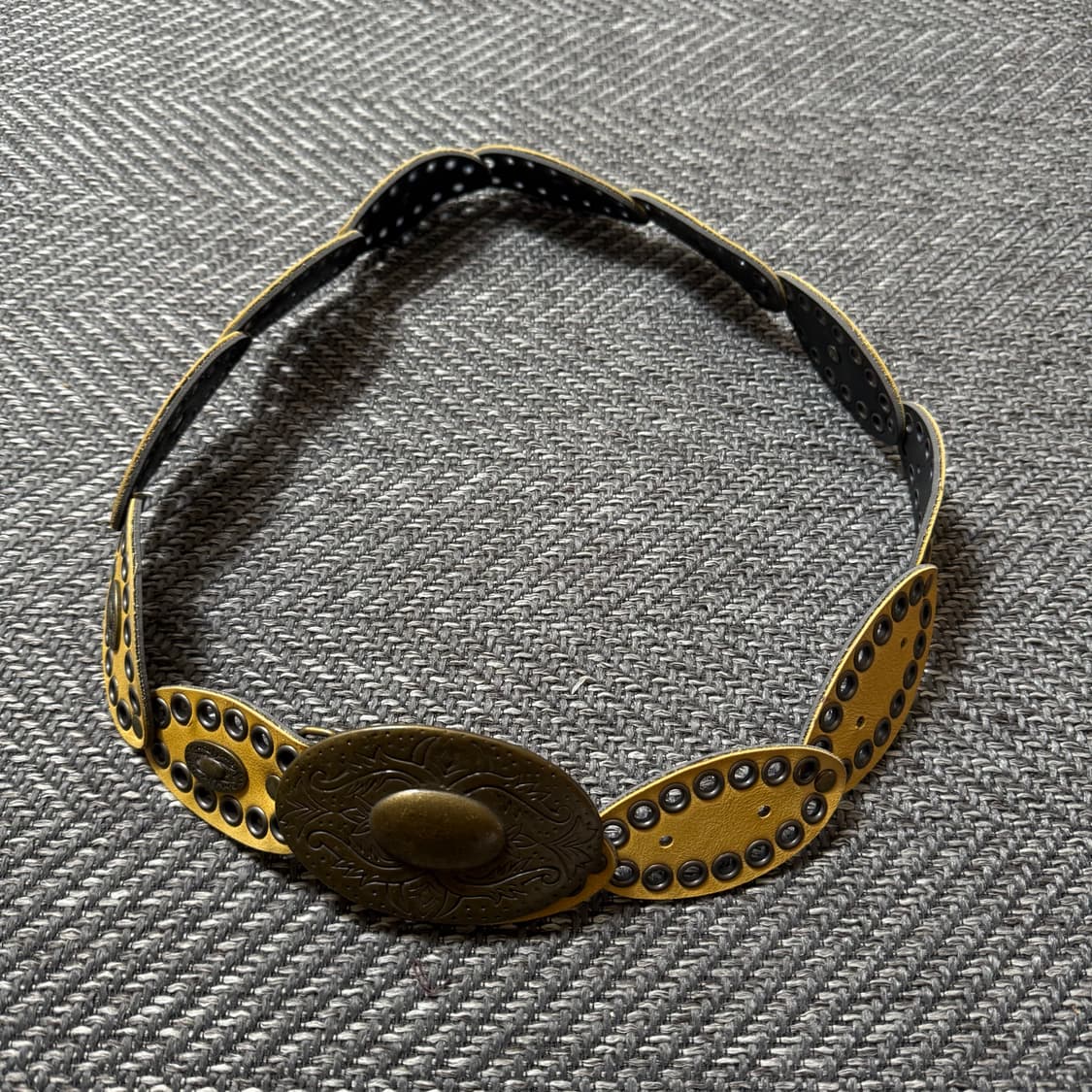 빈티지 웨스턴 가죽 동글이 벨트 상품이미지1