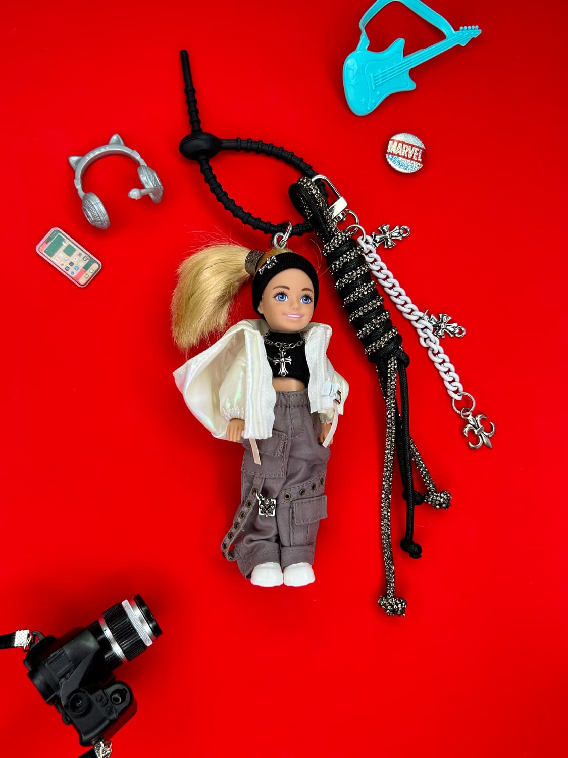 (23)바비키링 정품USA 마텔사 바비인형 커스텀키링 상품이미지1