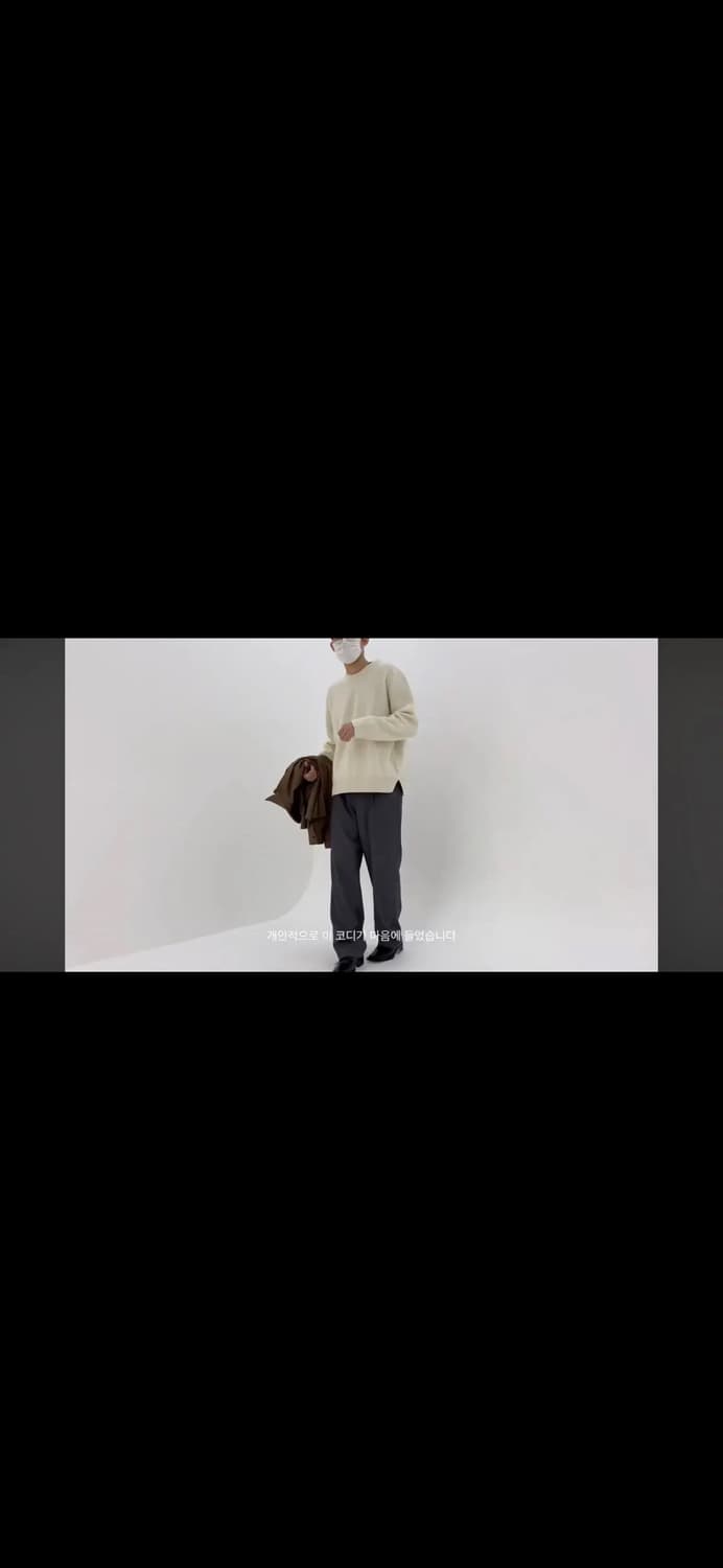 무료배송) 일괄 플랙 라츠 캐시미어 니트 블랙,민트,아이보리 s size 상품이미지6