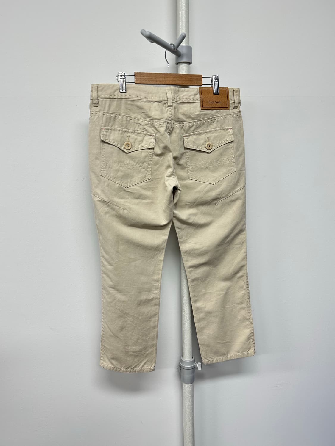 폴스미스 코튼린넨 스티치 로고 팬츠 상품이미지5