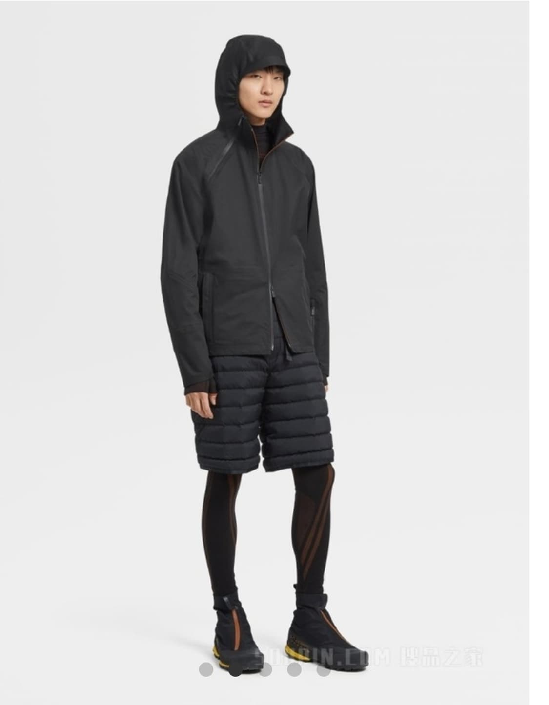 제냐 3레이어 쉘 자켓 블랙  xl 상품이미지2