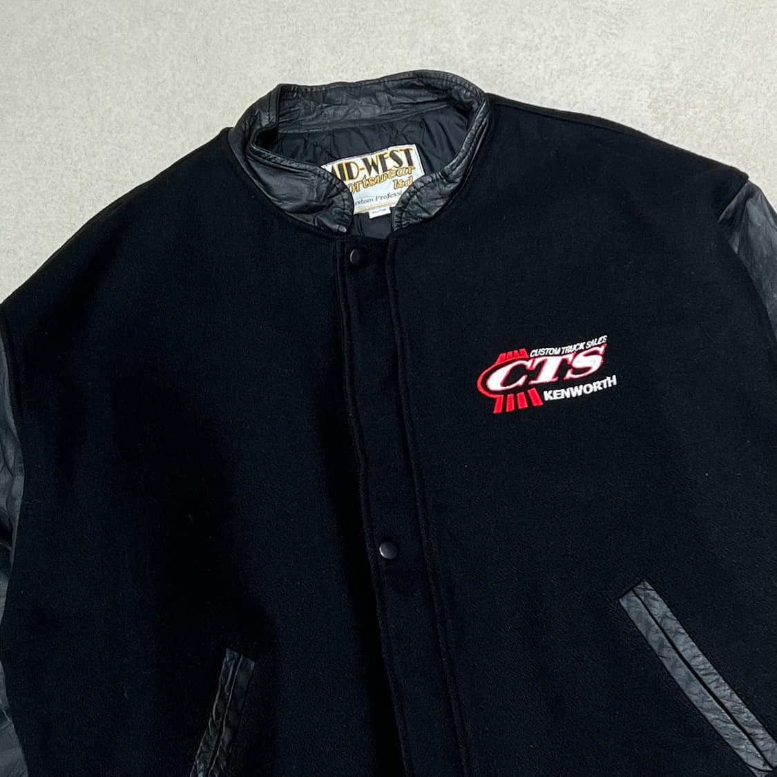 미드웨스트 레더소매 바시티자켓 s10240 상품이미지4