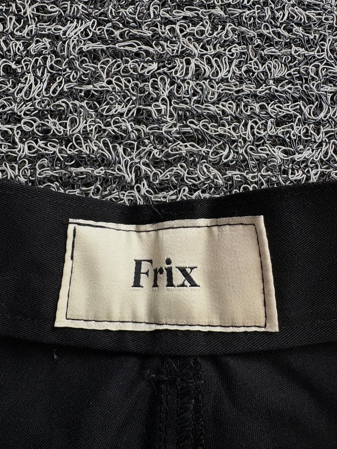 FRIX 버클 디테일 블랙 와이드핏 팬츠 3891 상품이미지3
